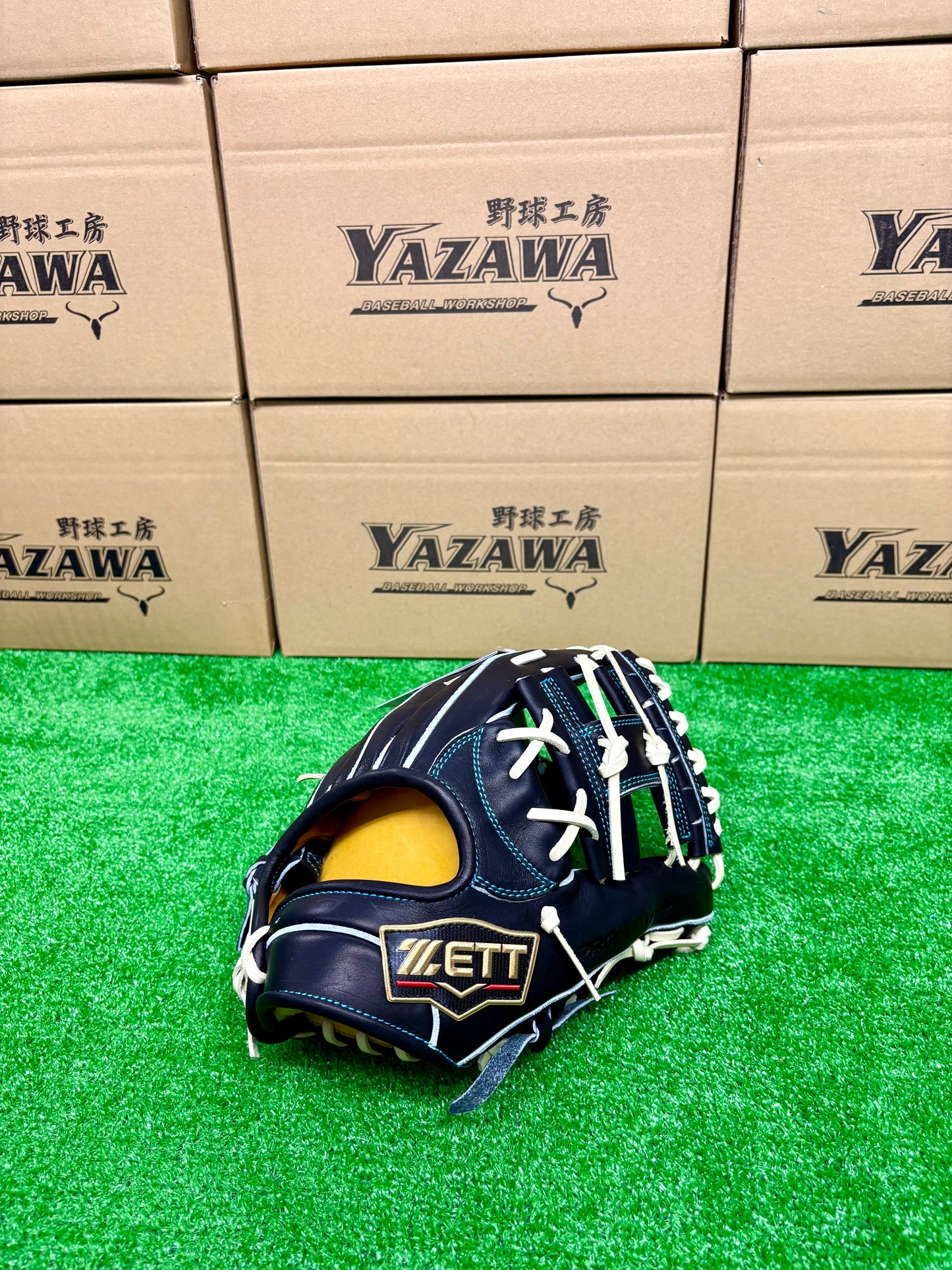 ZETT　限定硬式内野手用グラブ　BPROG565SG（LH）　ブラック×パステルブラウン／パステルブラウン×ブラック