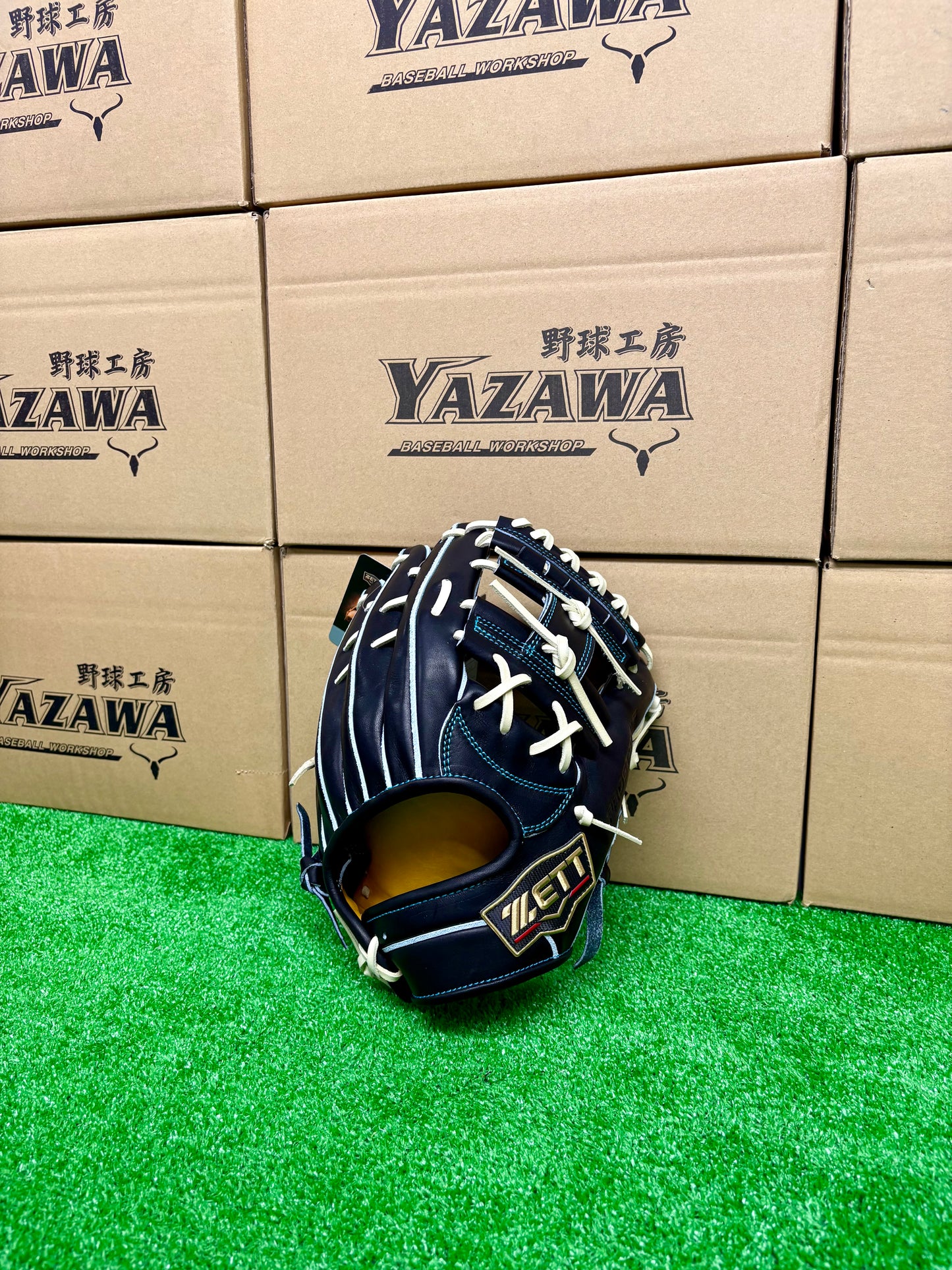 ZETT　限定硬式内野手用グラブ　BPROG565SG（LH）　ブラック×パステルブラウン／パステルブラウン×ブラック