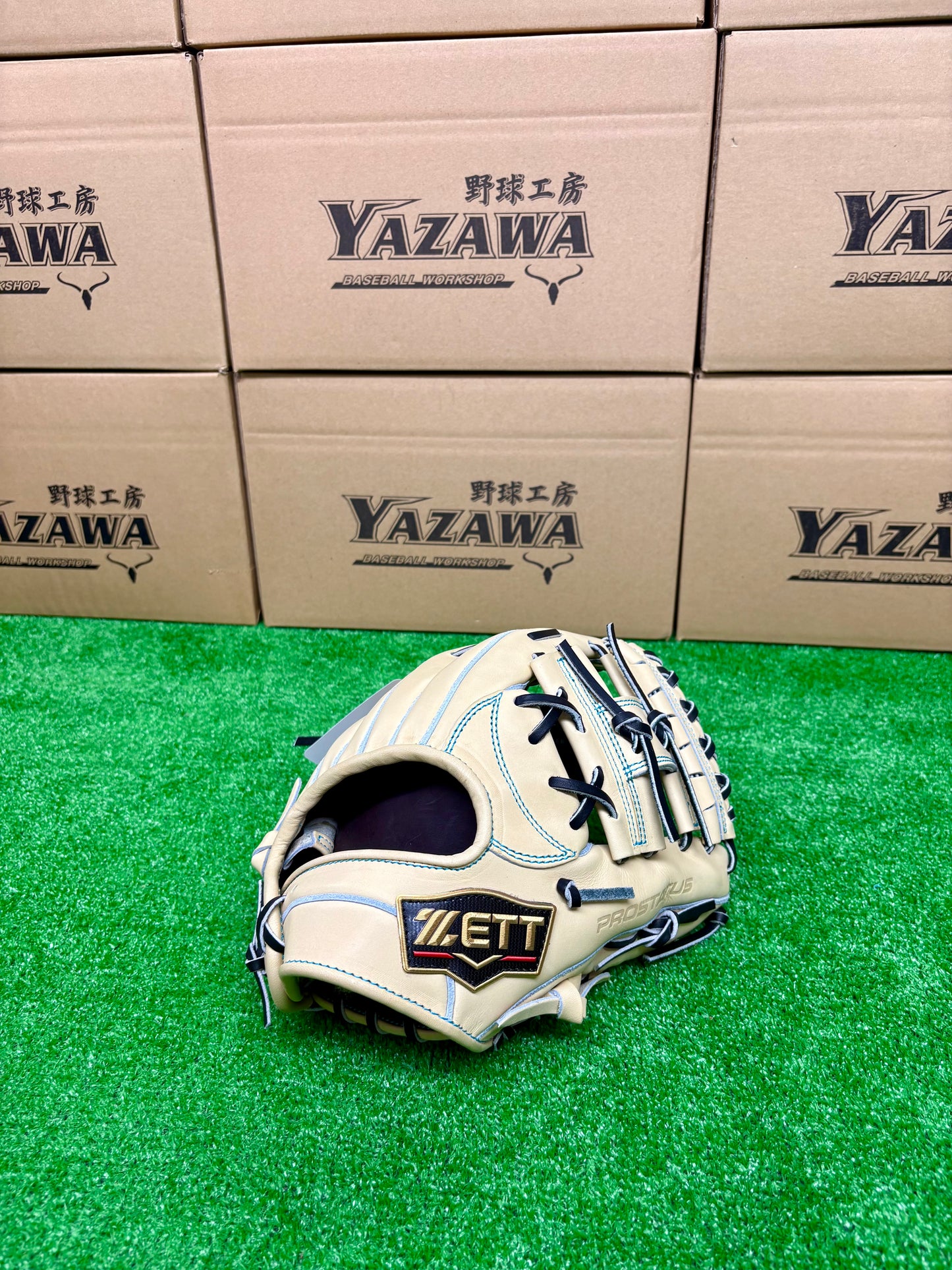 ZETT　限定硬式内野手用グラブ　BPROG565SG（LH）　ブラック×パステルブラウン／パステルブラウン×ブラック