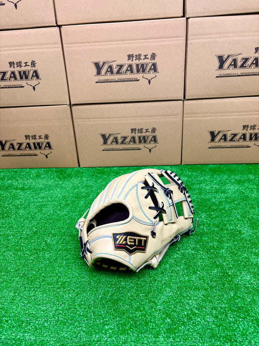 ZETT　限定硬式内野手用グラブ　BPROG765SG（LH）ブラック×パステルブラウン／パステルブラウン×ブラック