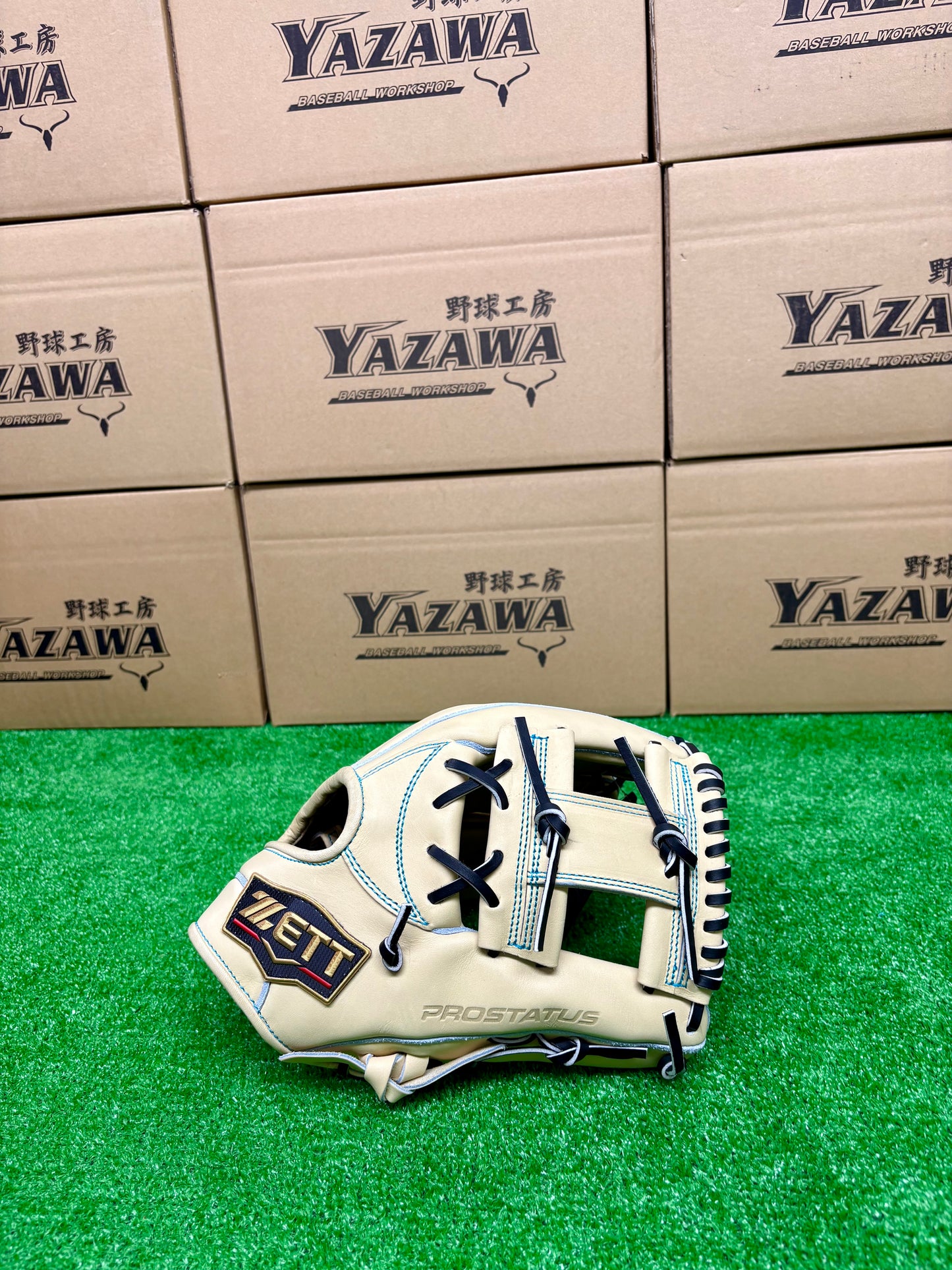 ZETT　限定硬式内野手用グラブ　BPROG765SG（LH）ブラック×パステルブラウン／パステルブラウン×ブラック