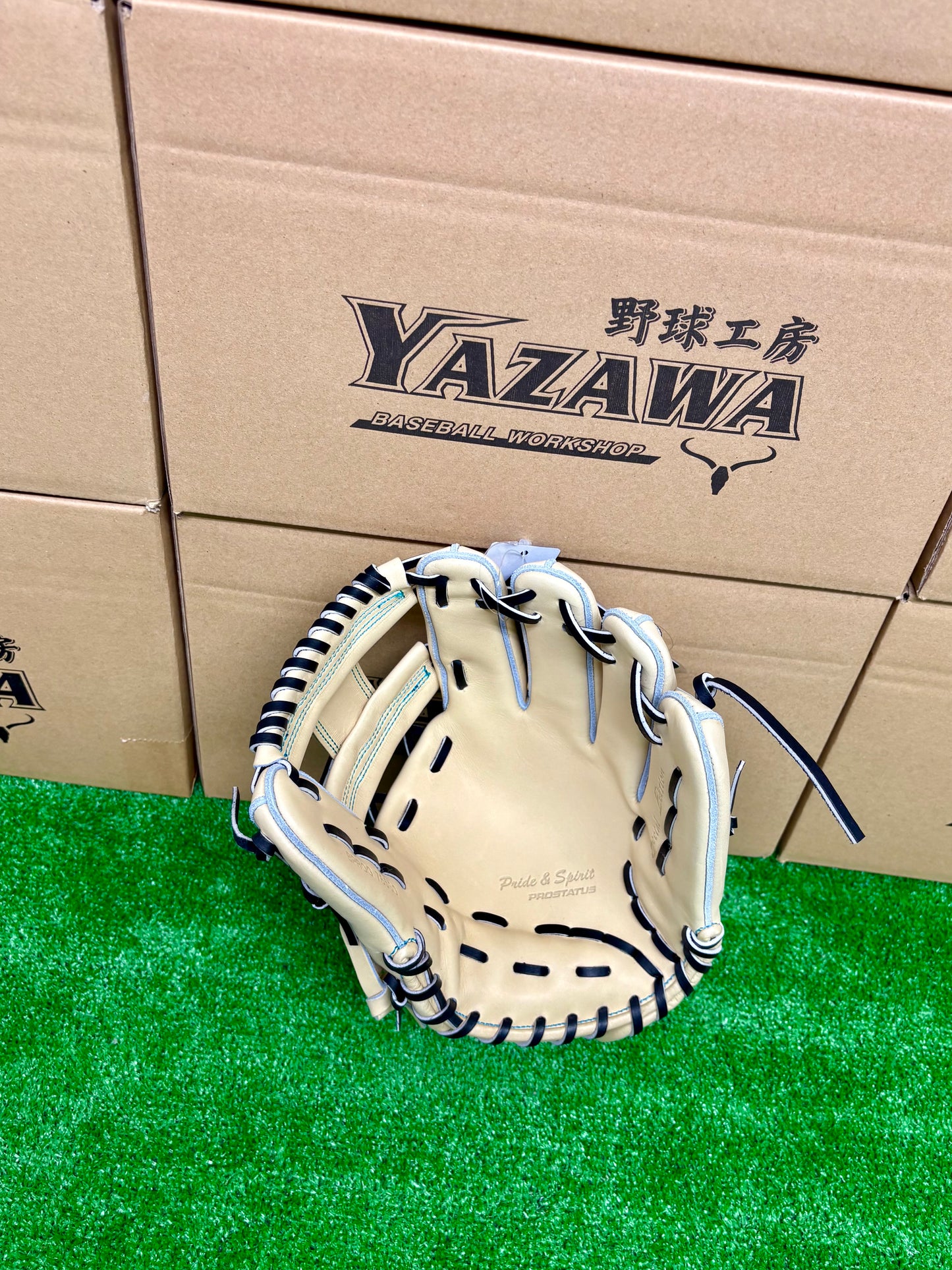 ZETT　限定硬式内野手用グラブ　BPROG765SG（LH）ブラック×パステルブラウン／パステルブラウン×ブラック