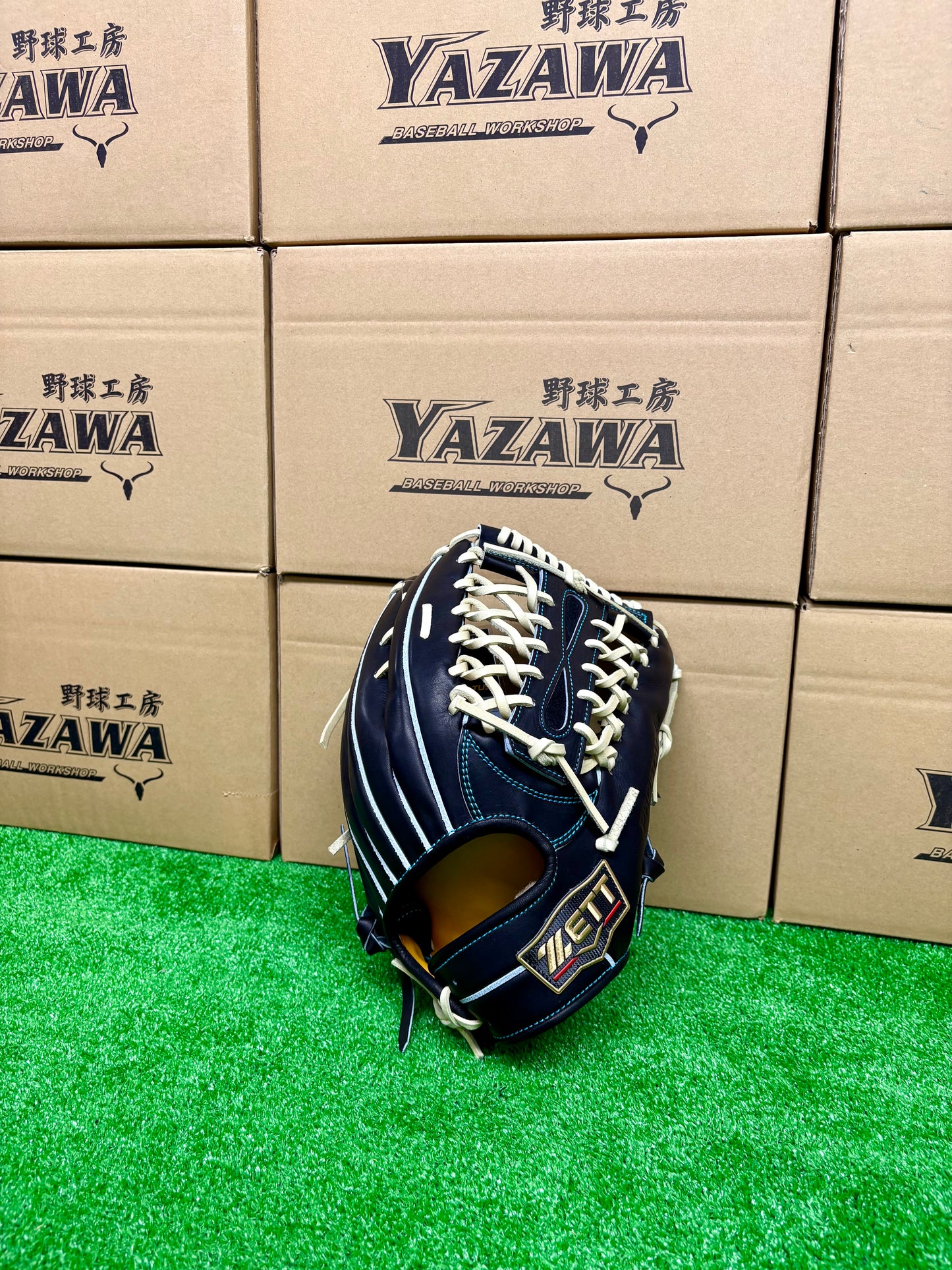 ZETT　限定硬式外野手用グラブ　BPROG770SG（LH）ブラック×パステルブラウン／パステルブラウン×ブラック