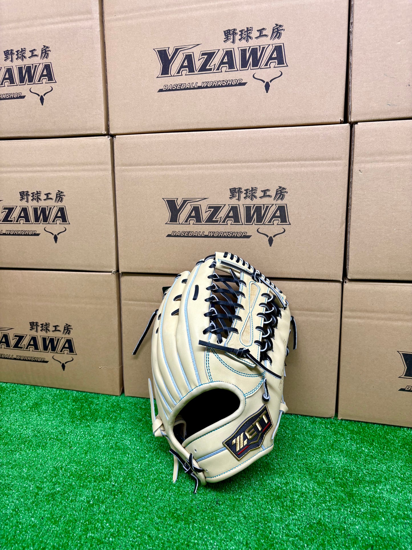 ZETT　限定硬式外野手用グラブ　BPROG770SG（LH）ブラック×パステルブラウン／パステルブラウン×ブラック