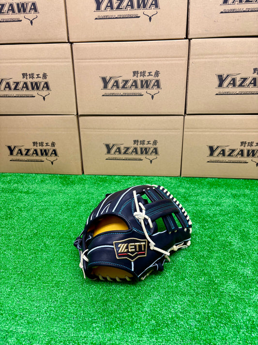 ZETT　限定硬式内野手用グラブ　BPROG265SG（LH） ブラック×パステルブラウン