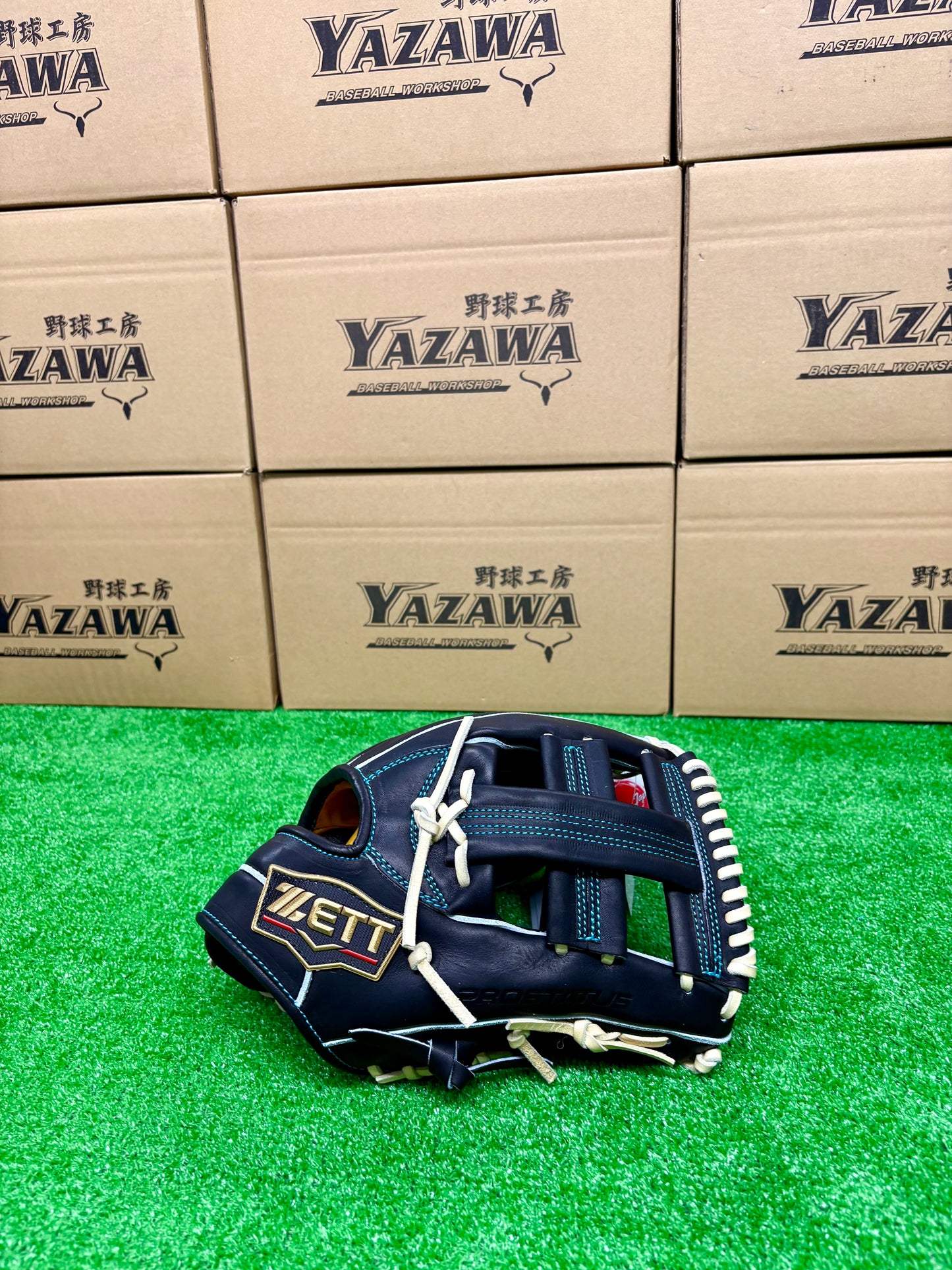 ZETT　限定硬式内野手用グラブ　BPROG265SG（LH） ブラック×パステルブラウン