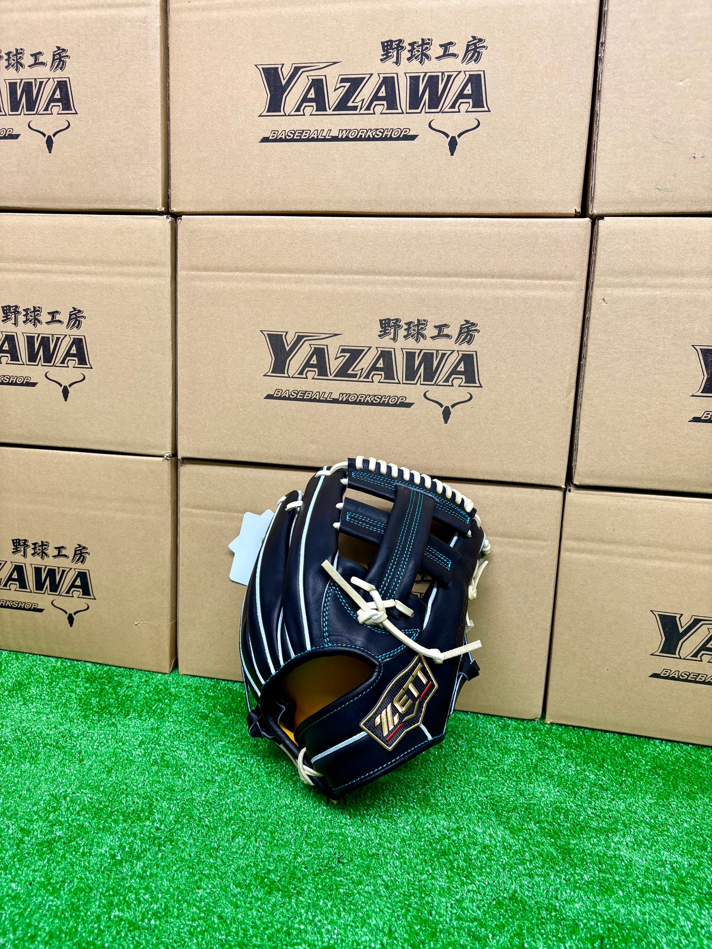 ZETT　限定硬式内野手用グラブ　BPROG265SG（LH） ブラック×パステルブラウン