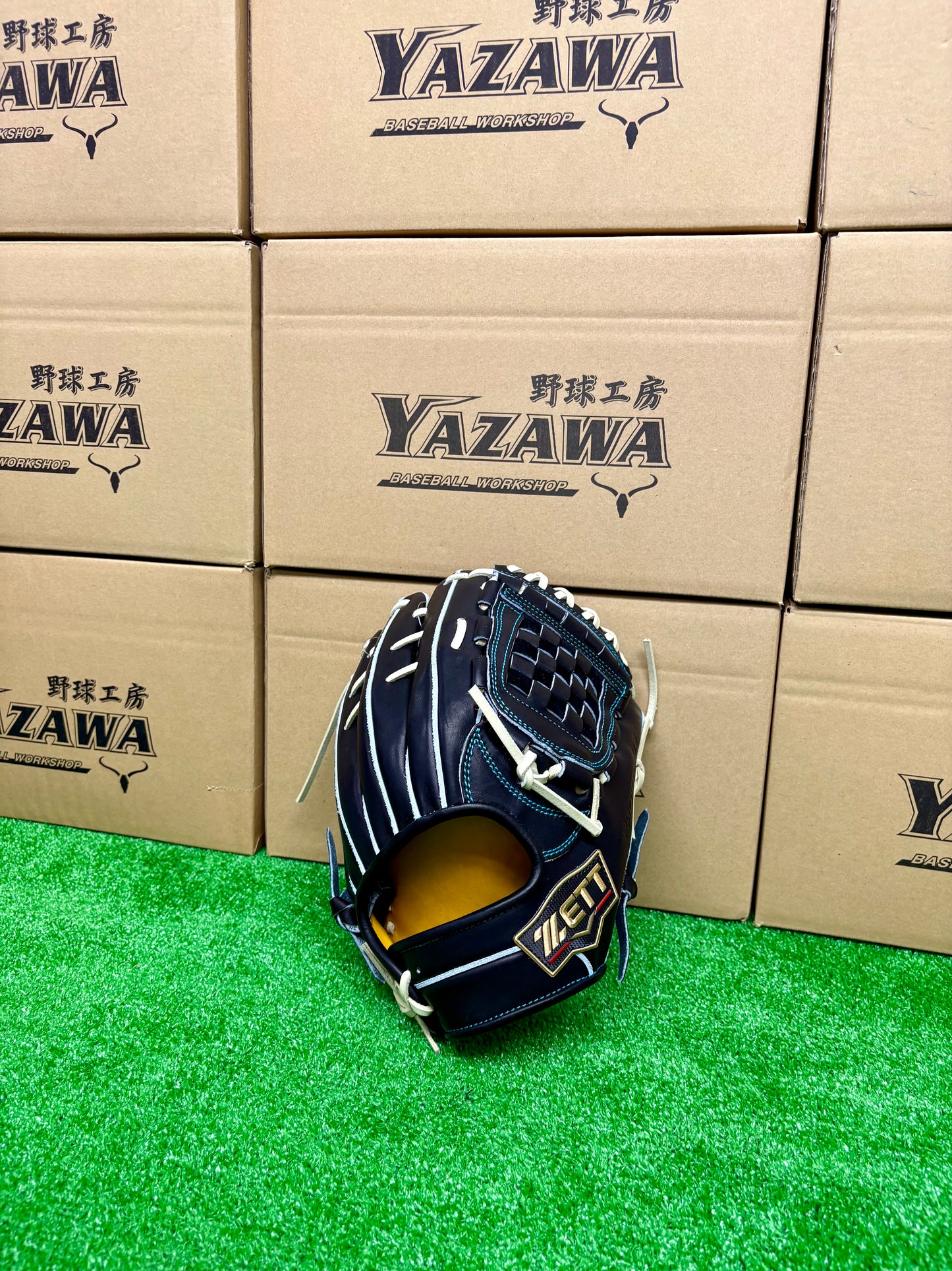 ZETT 限定硬式内野手用グラブ　BPROG564SG（LH）ブラック×パステルブラウン