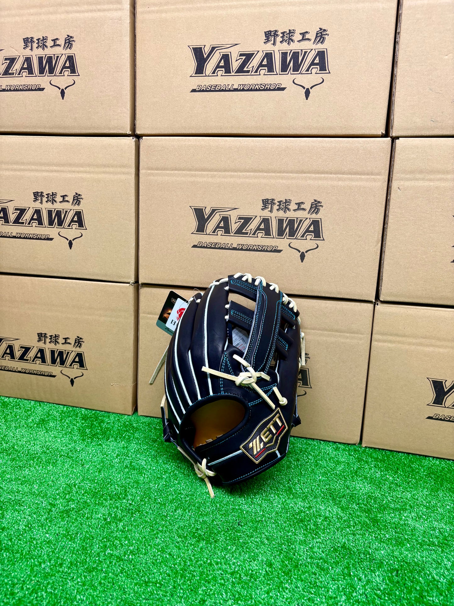 ZETT　限定硬式内野手用グラブ　BPROG185SG（LH）ブラック×パステルブラウン