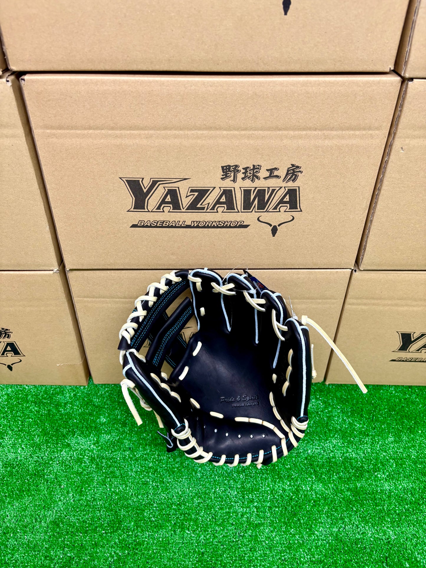 ZETT　限定硬式内野手用グラブ　BPROG185SG（LH）ブラック×パステルブラウン