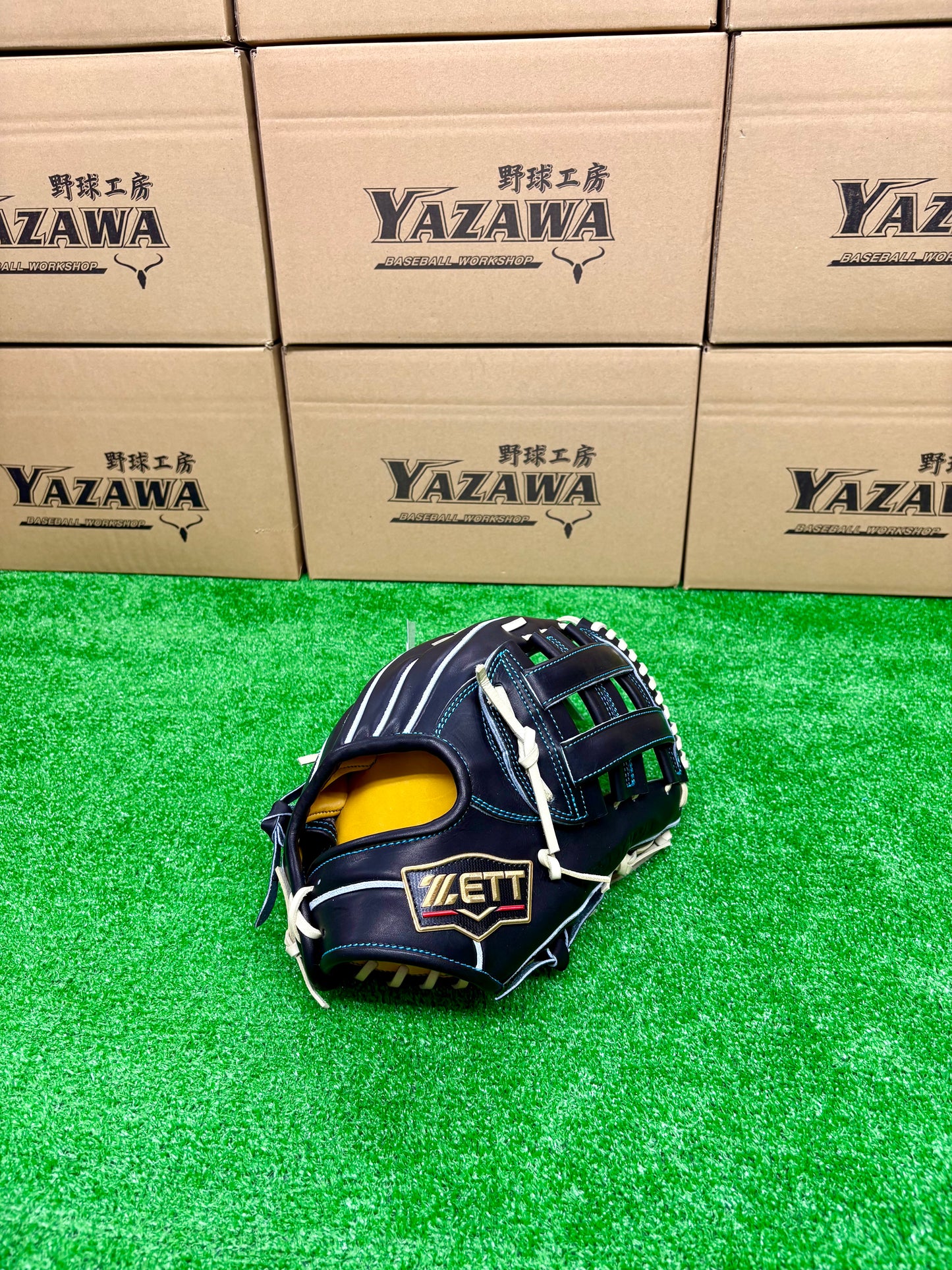 ZETT　限定硬式内野手用グラブ　BPROG285SG（LH）ブラック×パステルブラウン