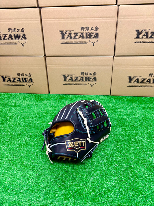 ZETT　限定硬式内野手用グラブ　BPROG285SG（LH）ブラック×パステルブラウン