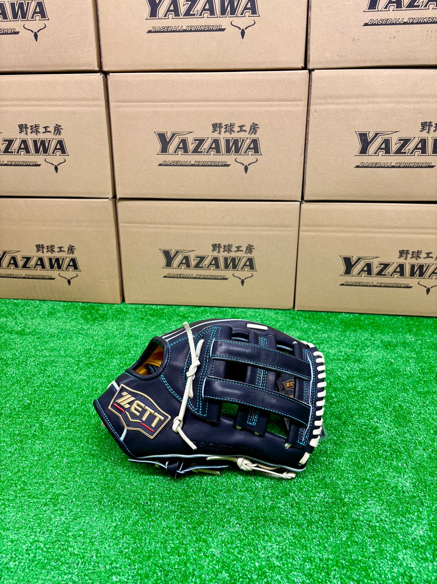 ZETT　限定硬式内野手用グラブ　BPROG285SG（LH）ブラック×パステルブラウン