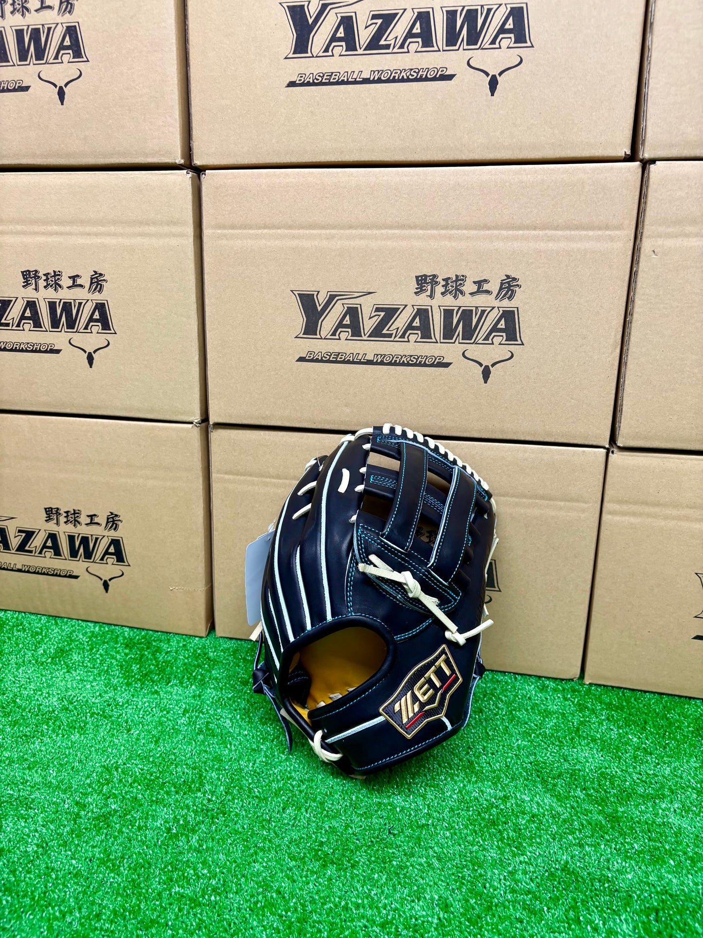 ZETT　限定硬式内野手用グラブ　BPROG285SG（LH）ブラック×パステルブラウン