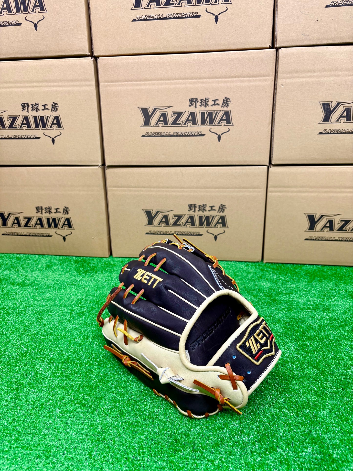 ZETT　限定軟式内野手　二塁手・遊撃手用グラブ　BRGB32556F　ブラウン×パステルブラウン