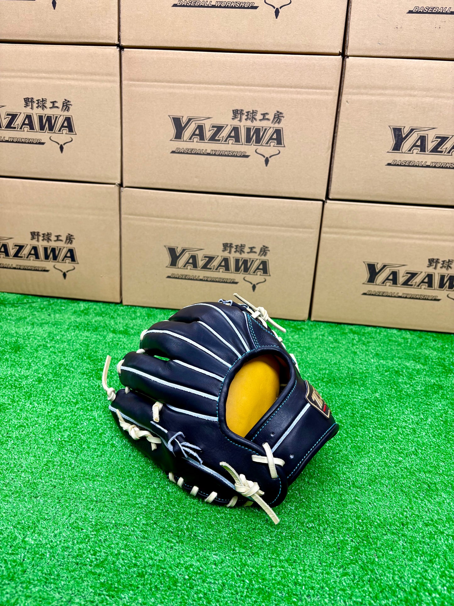 ZETT　限定硬式内野手用グラブ　BPROG765SG（LH）ブラック×パステルブラウン