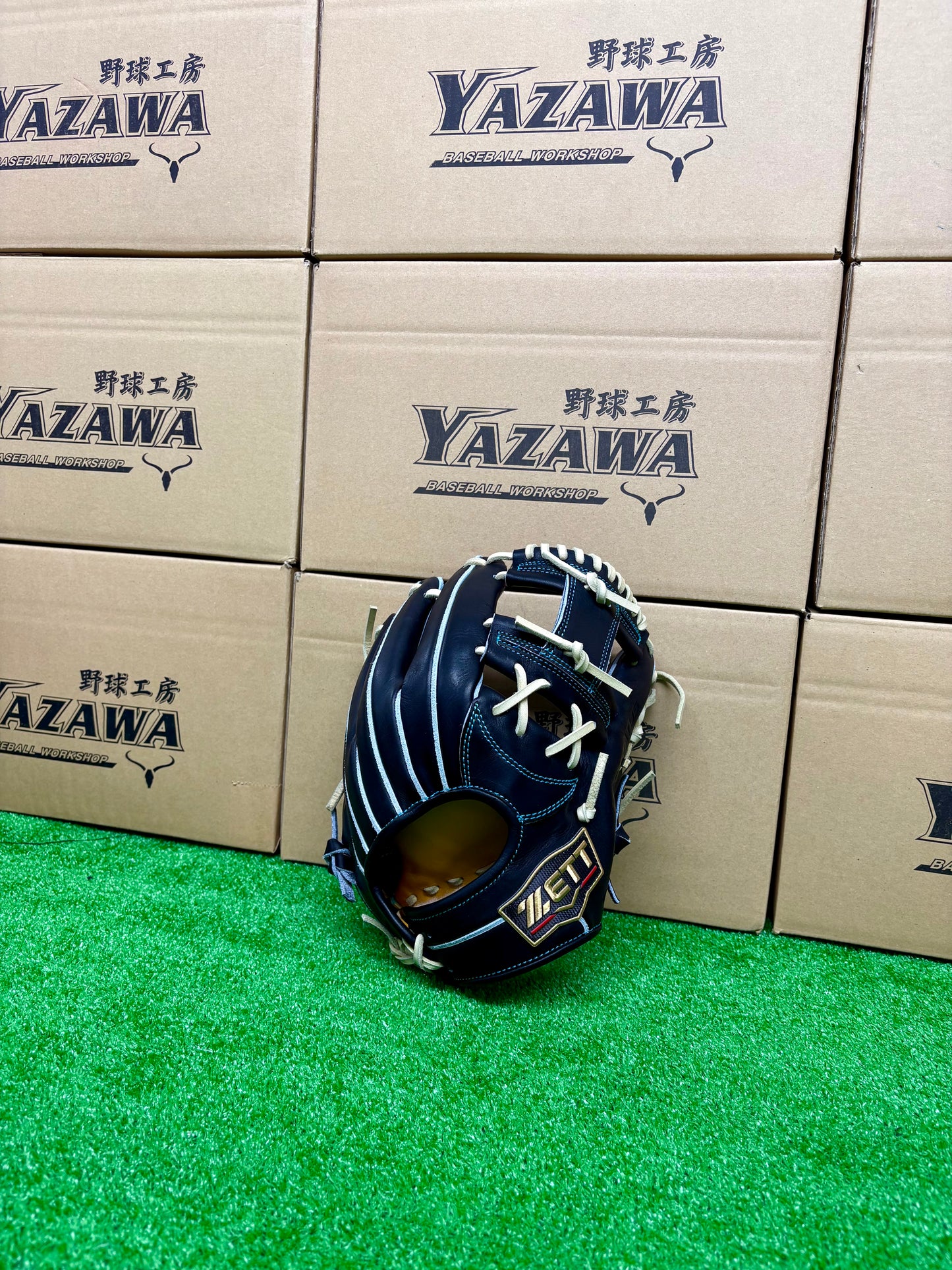 ZETT　限定硬式内野手用グラブ　BPROG765SG（LH）ブラック×パステルブラウン