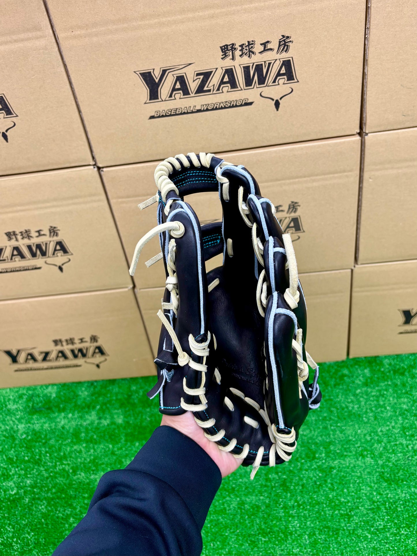 ZETT　限定硬式内野手用グラブ　BPROG765SG（LH）ブラック×パステルブラウン