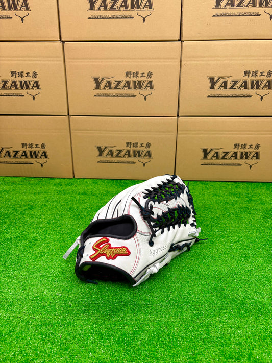 久保田スラッガー　店舗別注【型付け済み】JAPANモデル　軟式グラブ　KSN-SPM　ホワイト×KSブラック
