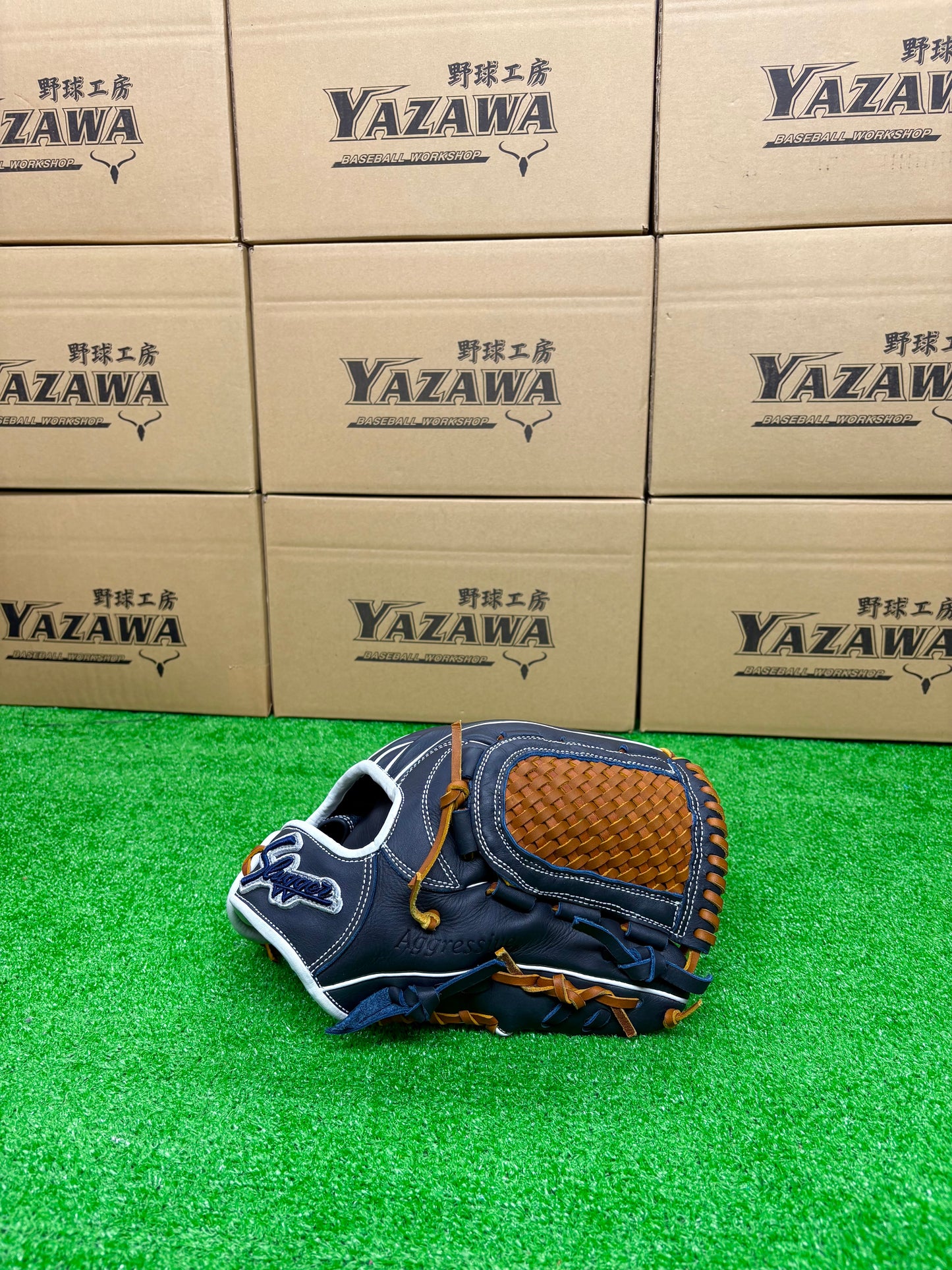 久保田スラッガー　店舗別注【型付け済み】軟式グラブKSN-L7S　KSブラック×ホワイト