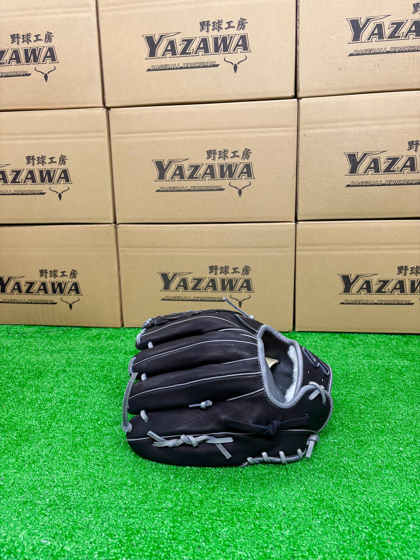 久保田スラッガー　店舗別注【型付け済み】軟式グラブKSN-L7S　ブラック×Dグレー