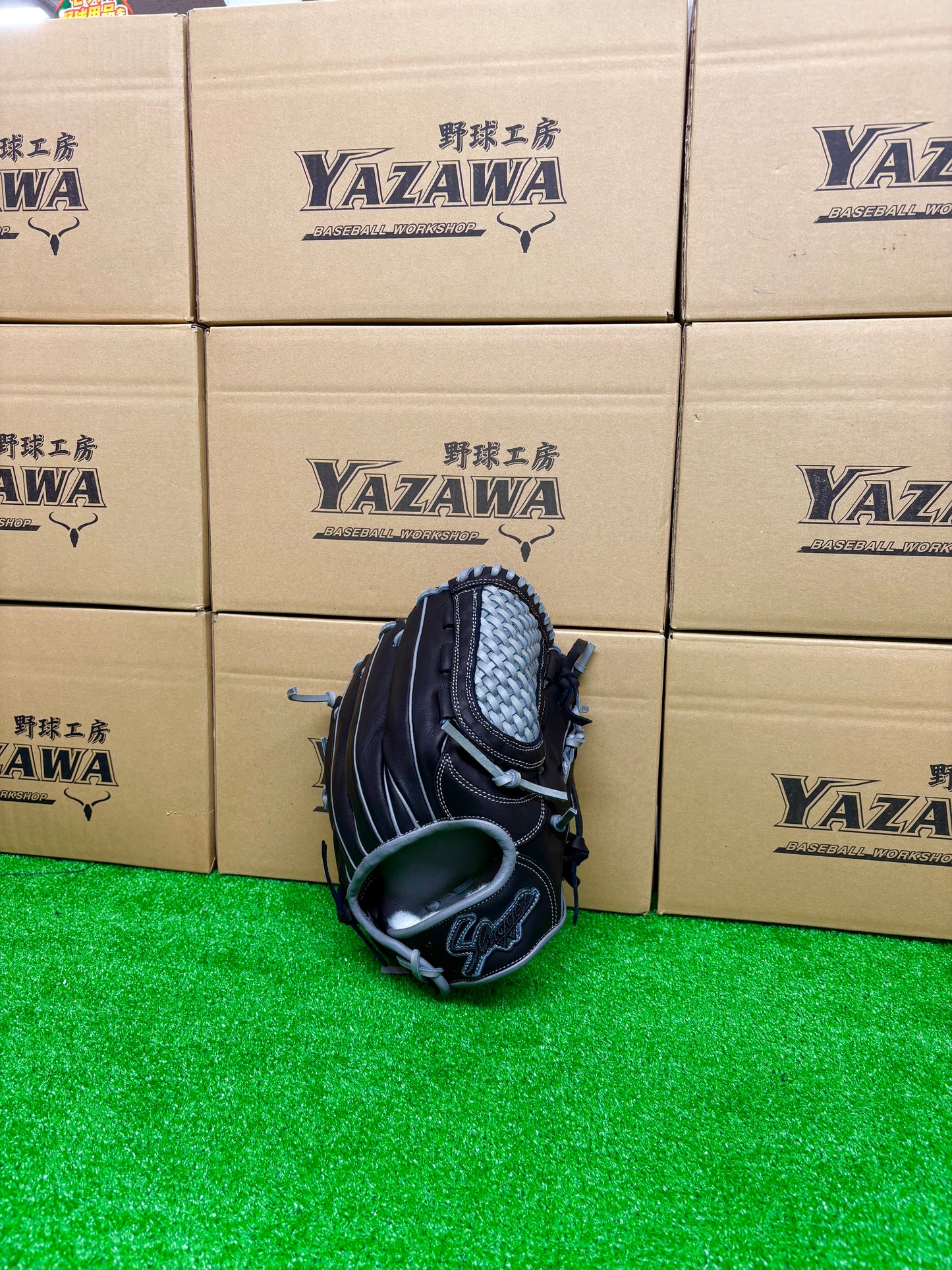 久保田スラッガー　店舗別注【型付け済み】軟式グラブKSN-L7S　ブラック×Dグレー