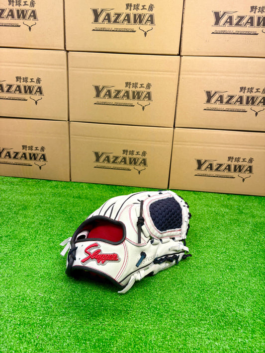 久保田スラッガー　店舗別注【型付け済み】JAPANモデル軟式グラブ　KSN-L7S　ホワイト×KSブラック