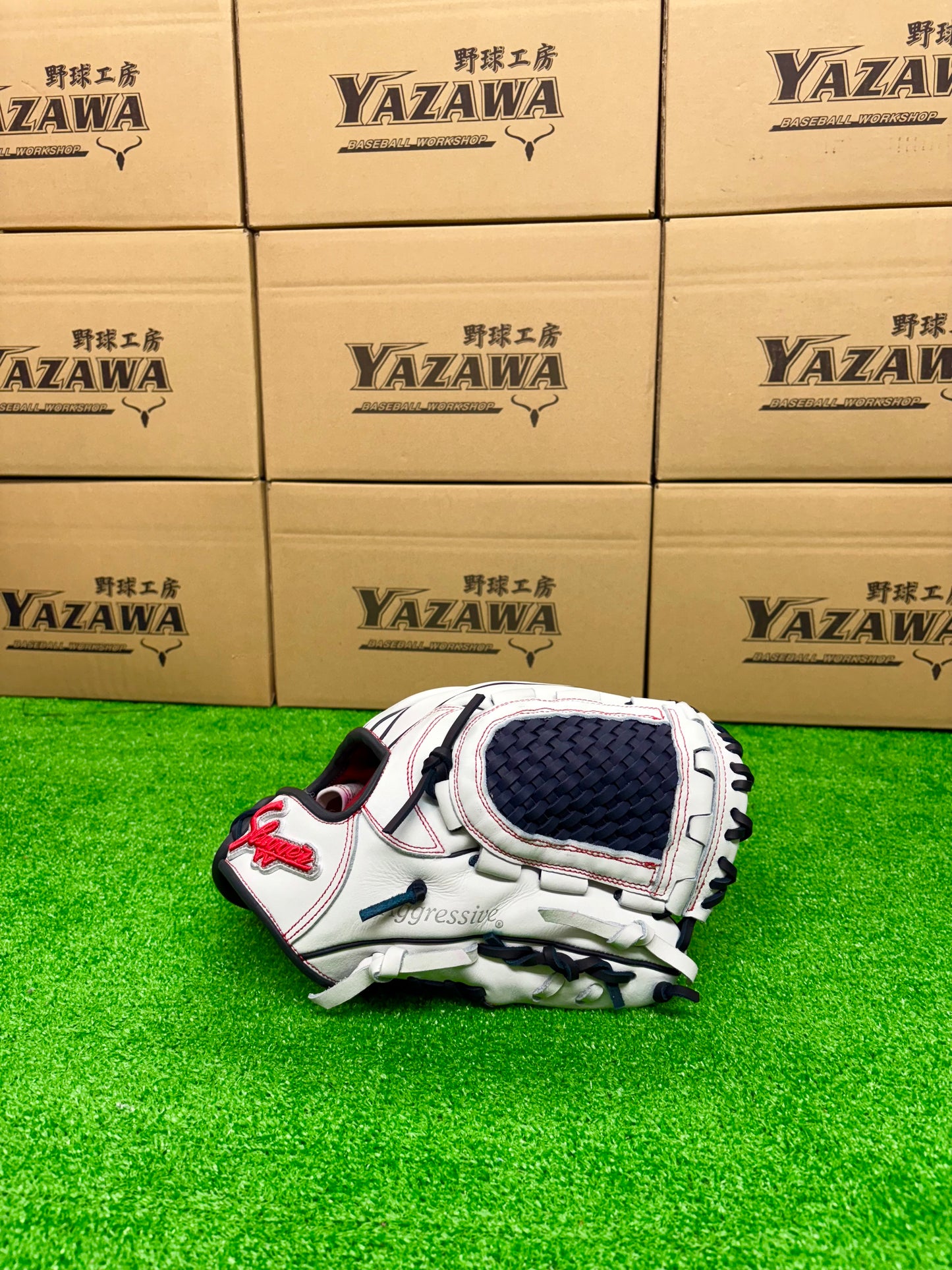 久保田スラッガー　店舗別注【型付け済み】JAPANモデル軟式グラブ　KSN-L7S　ホワイト×KSブラック