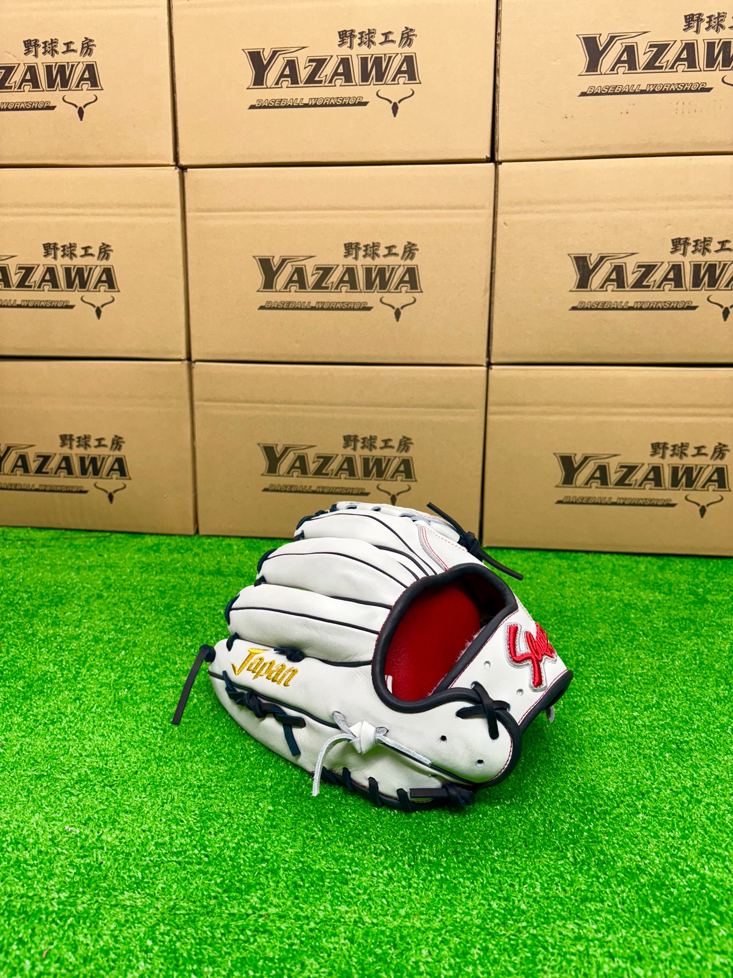 久保田スラッガー　店舗別注【型付け済み】JAPANモデル軟式グラブ　KSN-L7S　ホワイト×KSブラック