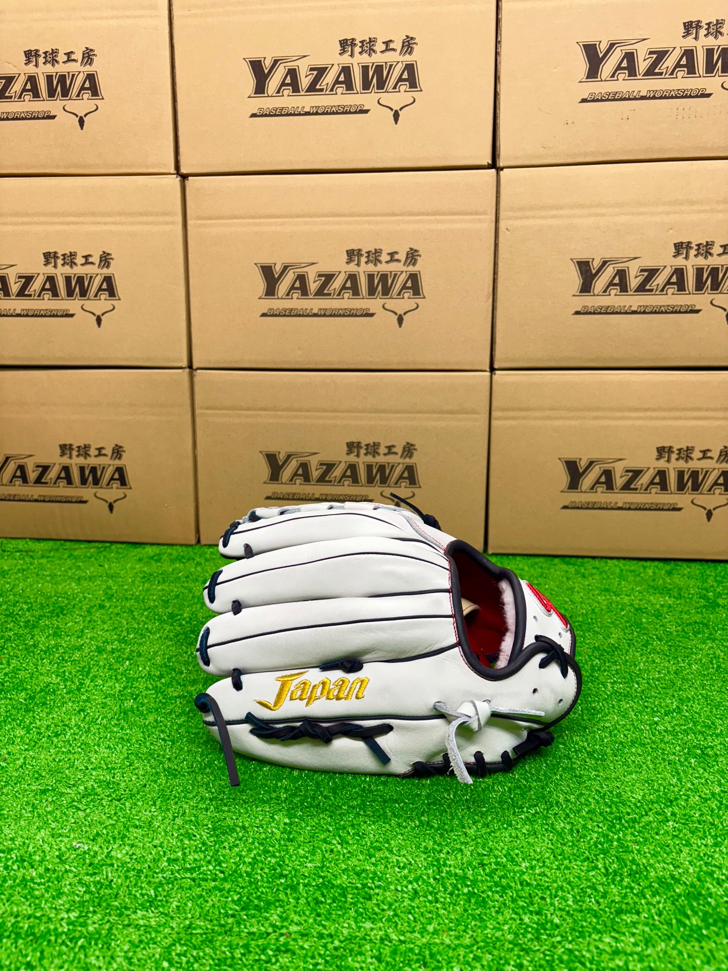 久保田スラッガー　店舗別注【型付け済み】JAPANモデル軟式グラブ　KSN-L7S　ホワイト×KSブラック