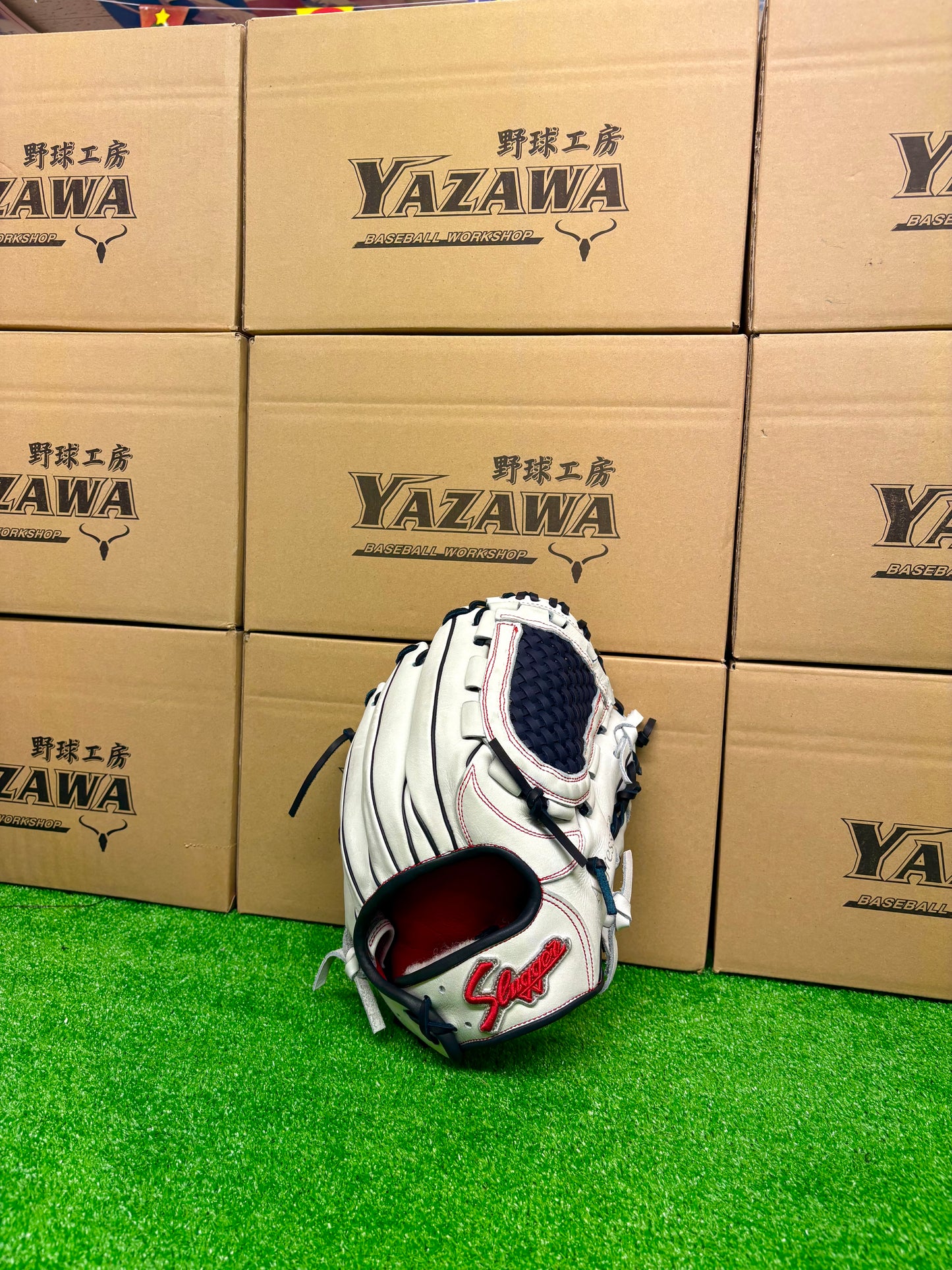 久保田スラッガー　店舗別注【型付け済み】JAPANモデル軟式グラブ　KSN-L7S　ホワイト×KSブラック