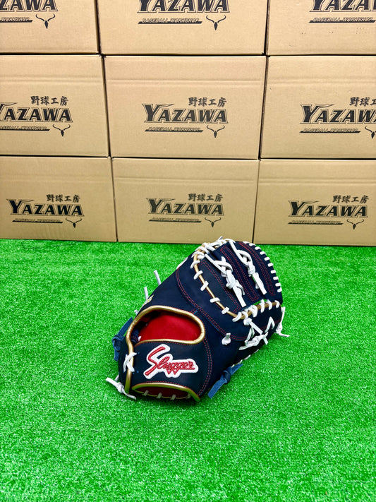 久保田スラッガー　店舗別注【型付け済み】JAPANモデル軟式ファーストミット　KSF-733　KSブラック×ホワイト