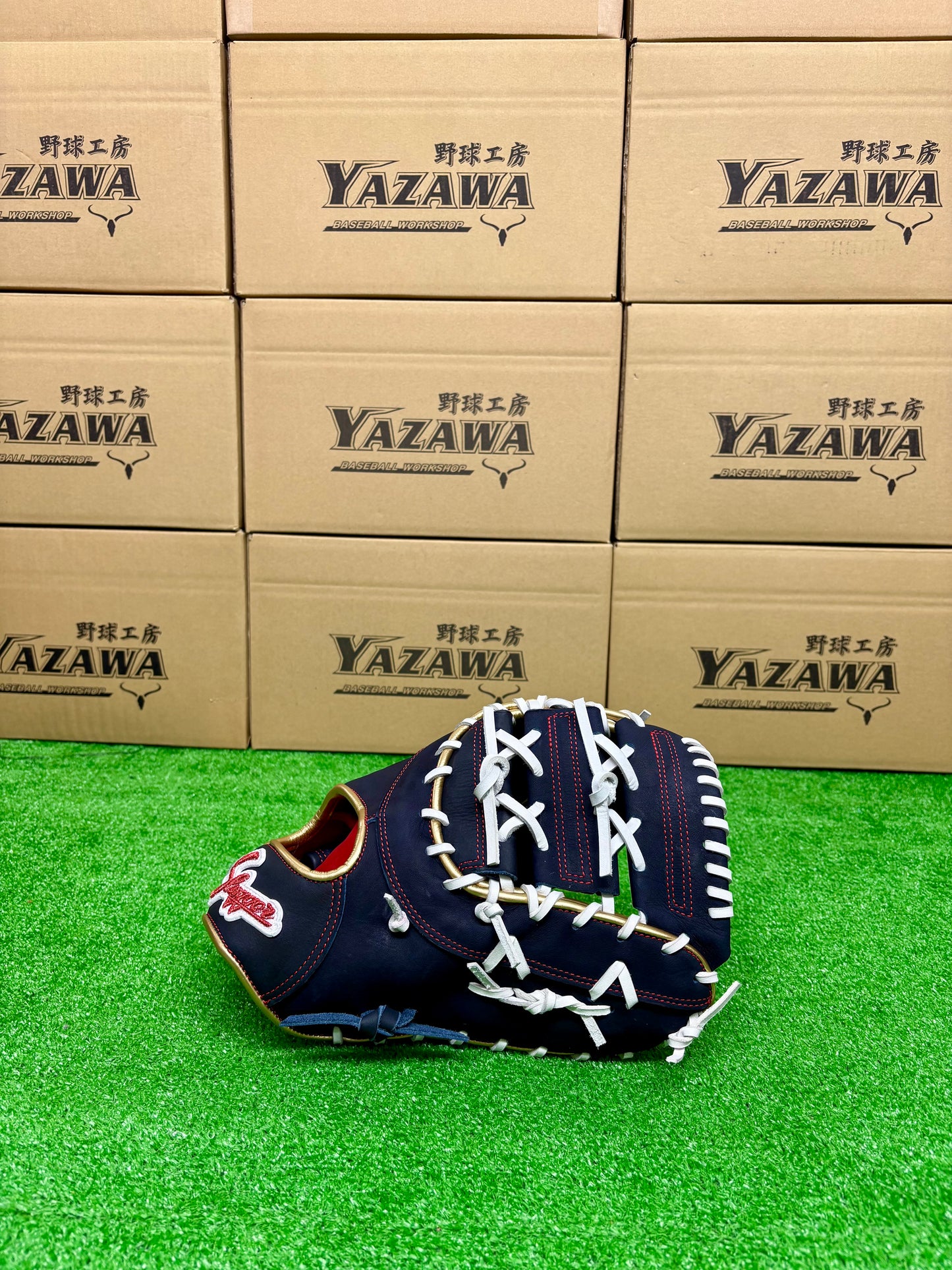 久保田スラッガー　店舗別注【型付け済み】JAPANモデル軟式ファーストミット　KSF-733　KSブラック×ホワイト