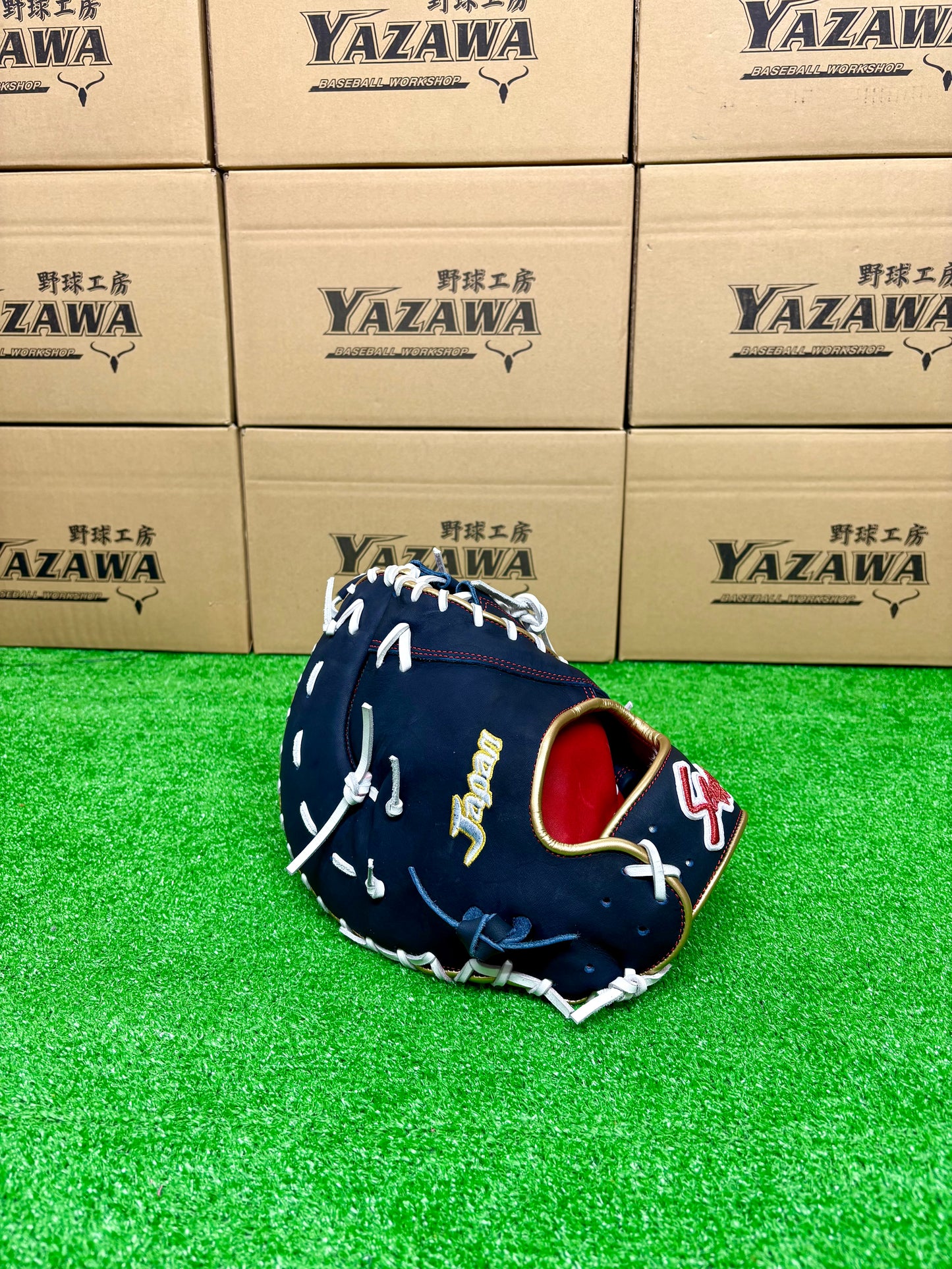 久保田スラッガー　店舗別注【型付け済み】JAPANモデル軟式ファーストミット　KSF-733　KSブラック×ホワイト