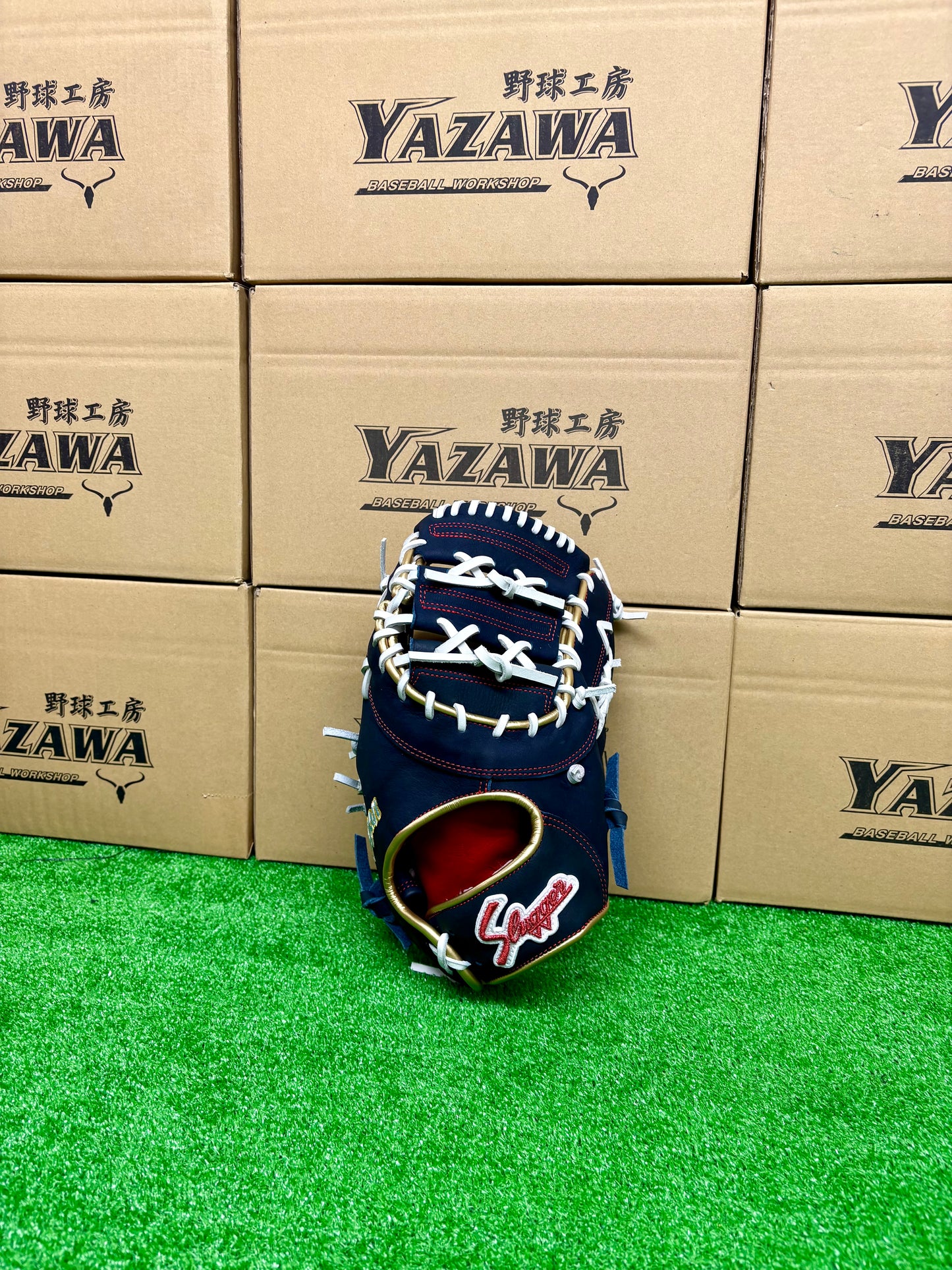 久保田スラッガー　店舗別注【型付け済み】JAPANモデル軟式ファーストミット　KSF-733　KSブラック×ホワイト