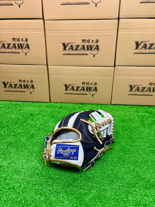 ローリングス　店舗別注【型付け済み】軟式内野手用グラブ　CK45型　ネイビー×ホワイト