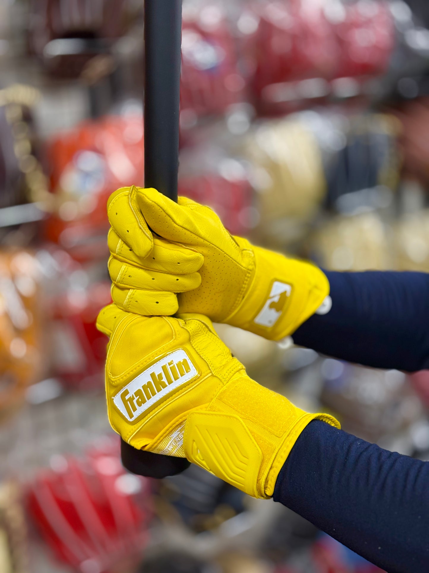 Franklin バッティング手袋　POWERSTRAP INFINITY SERIES BATTING GLOVES（イエロー）