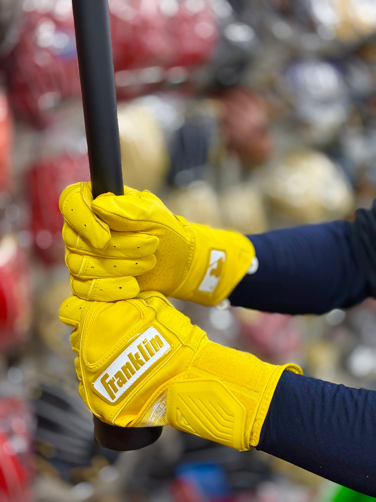 Franklin バッティング手袋　POWERSTRAP INFINITY SERIES BATTING GLOVES（イエロー）