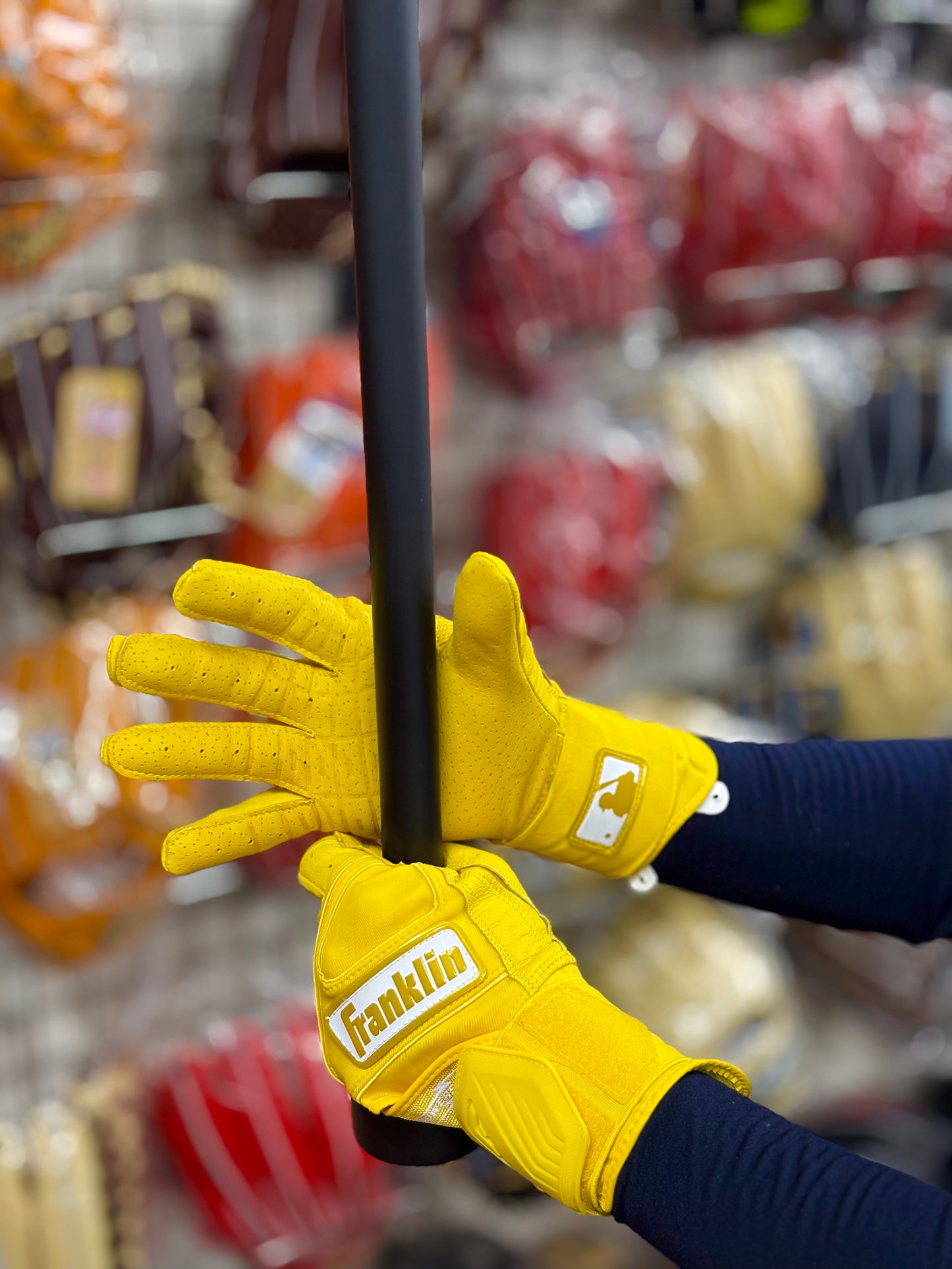 Franklin バッティング手袋　POWERSTRAP INFINITY SERIES BATTING GLOVES（イエロー）