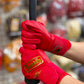 Franklin バッティング手袋  POWERSTRAP INFINITY SERIES BATTING GLOVES（レッド×ゴールド）