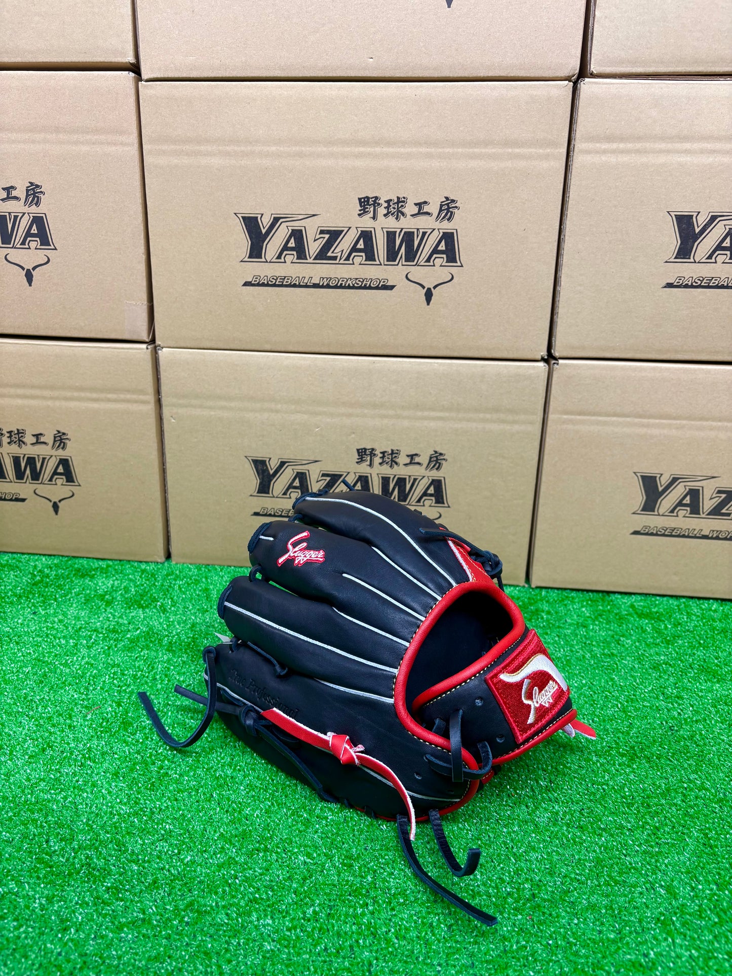 久保田スラッガー　限定少年軟式用グラブ　KSN-J4A型 レッド×ブラック