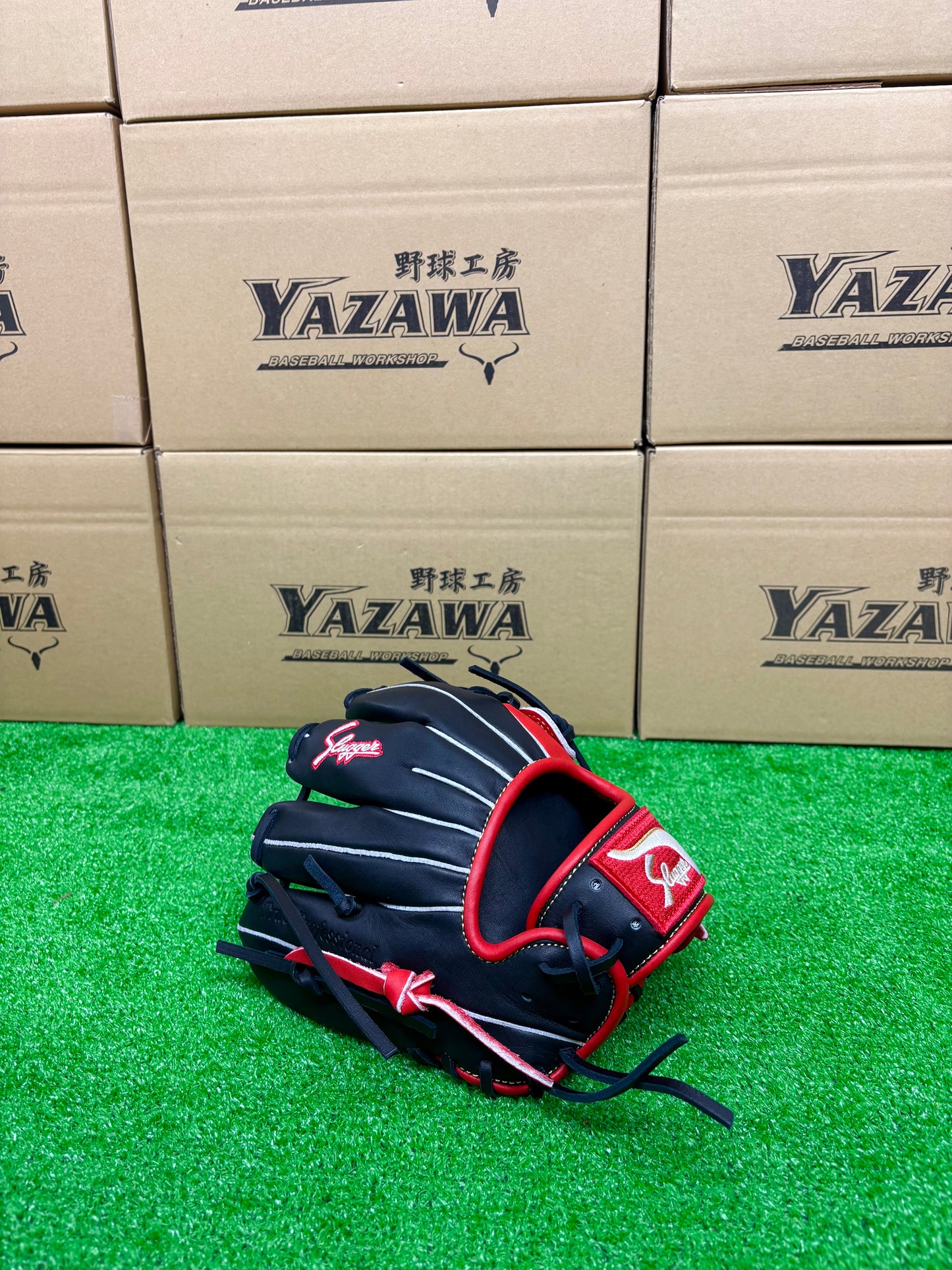 久保田スラッガー　限定少年軟式用グラブ　KSN-J7型 レッド×ブラック