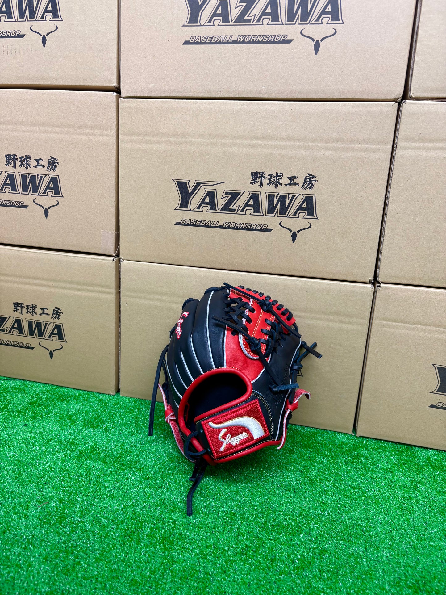 久保田スラッガー　限定少年軟式用グラブ　KSN-J7型 レッド×ブラック