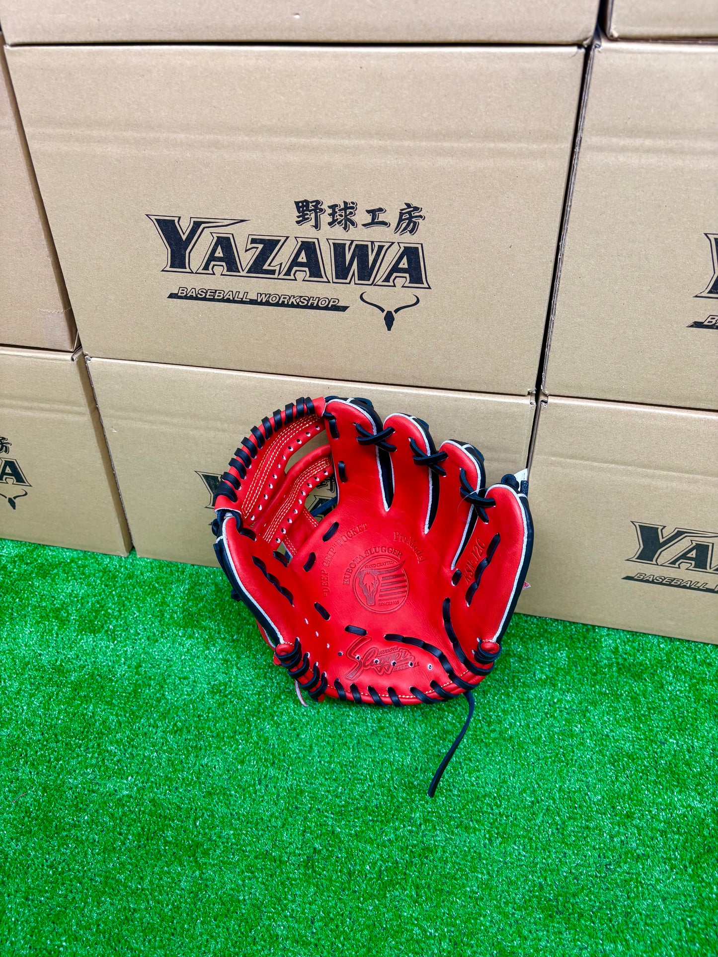 久保田スラッガー　限定少年軟式用グラブ　KSN-J2型 レッド×ブラック