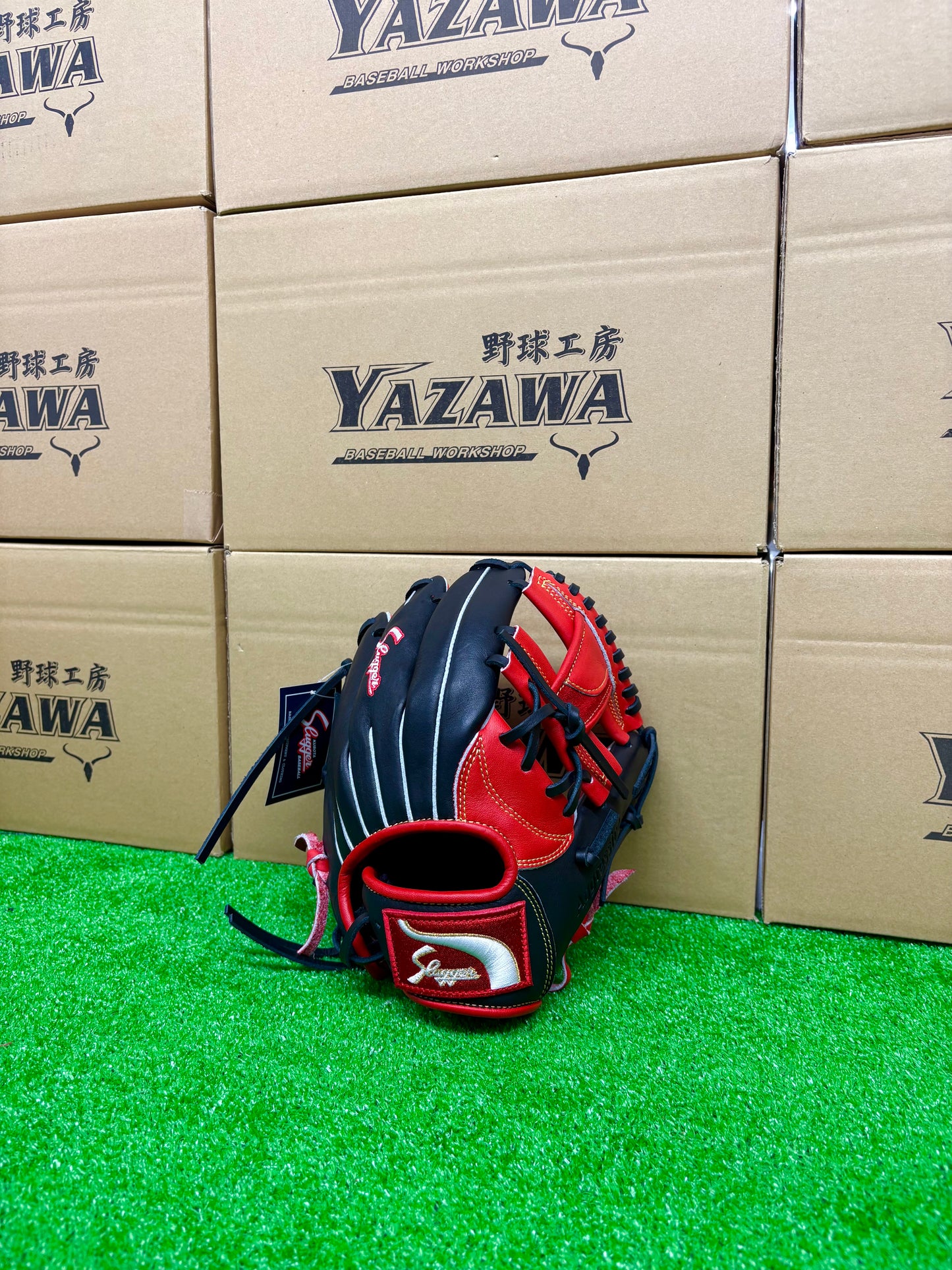 久保田スラッガー　限定少年軟式用グラブ　KSN-J2型 レッド×ブラック