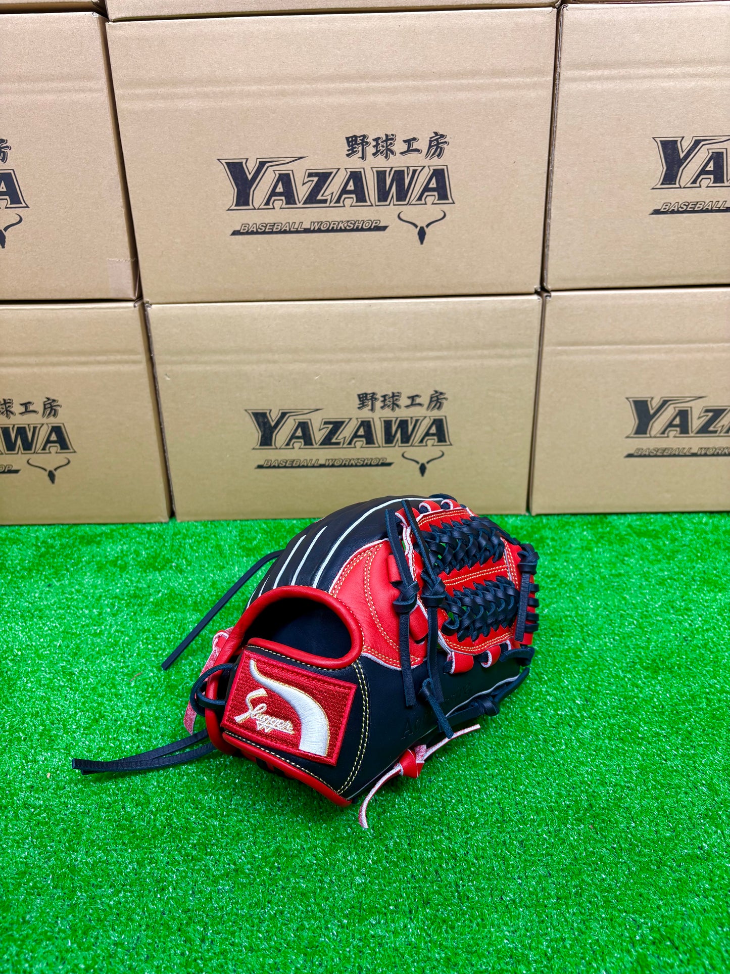 久保田スラッガー　限定少年軟式用グラブ　KSN-J2型 レッド×ブラック