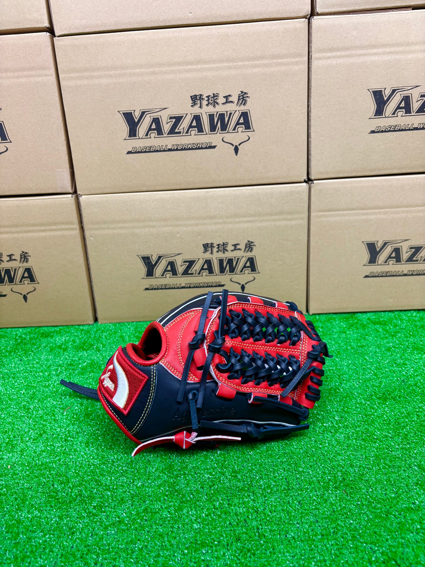 久保田スラッガー　限定少年軟式用グラブ　KSN-J2型 レッド×ブラック