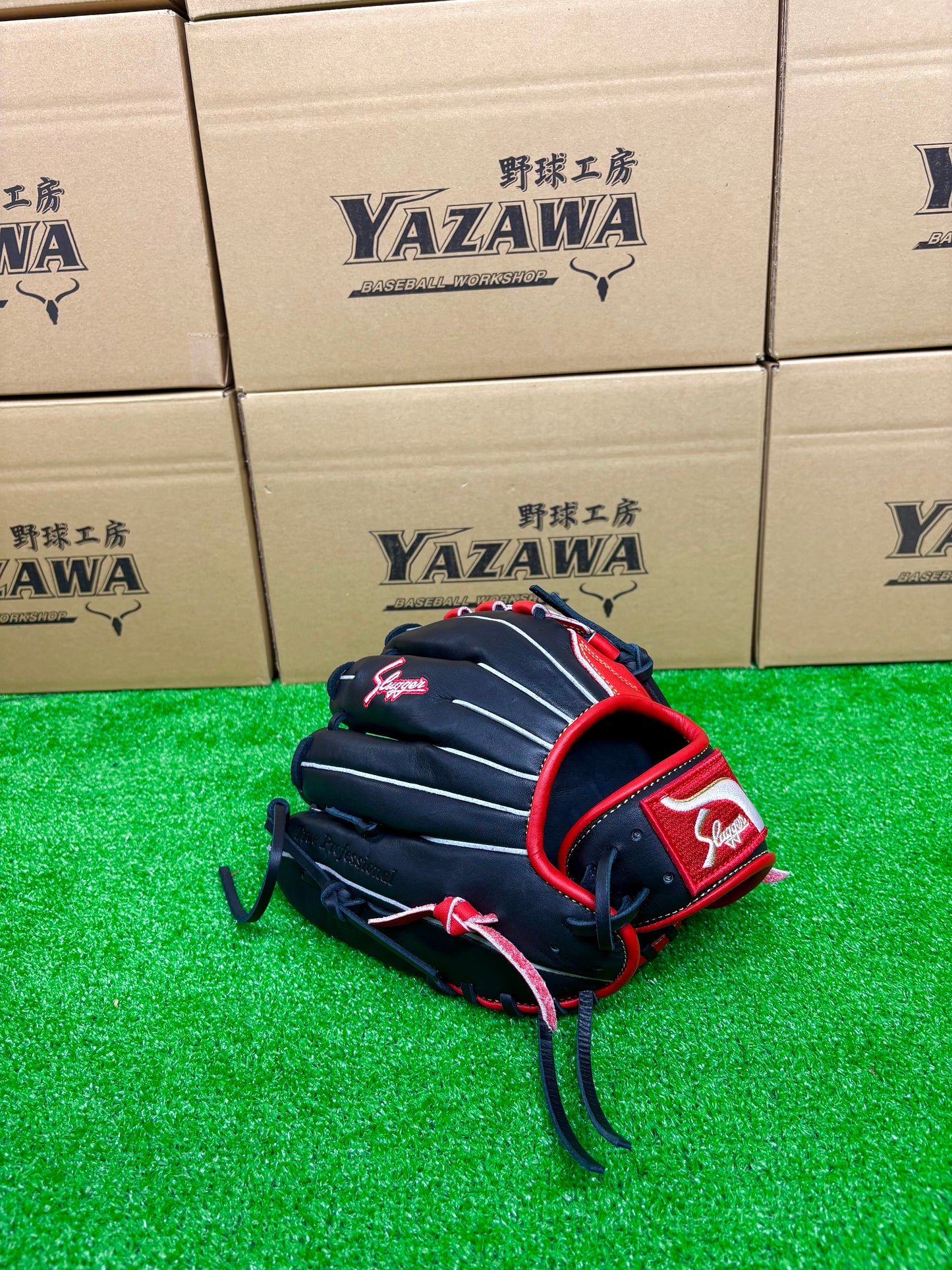 久保田スラッガー　限定少年軟式用グラブ　KSN-J2型 レッド×ブラック