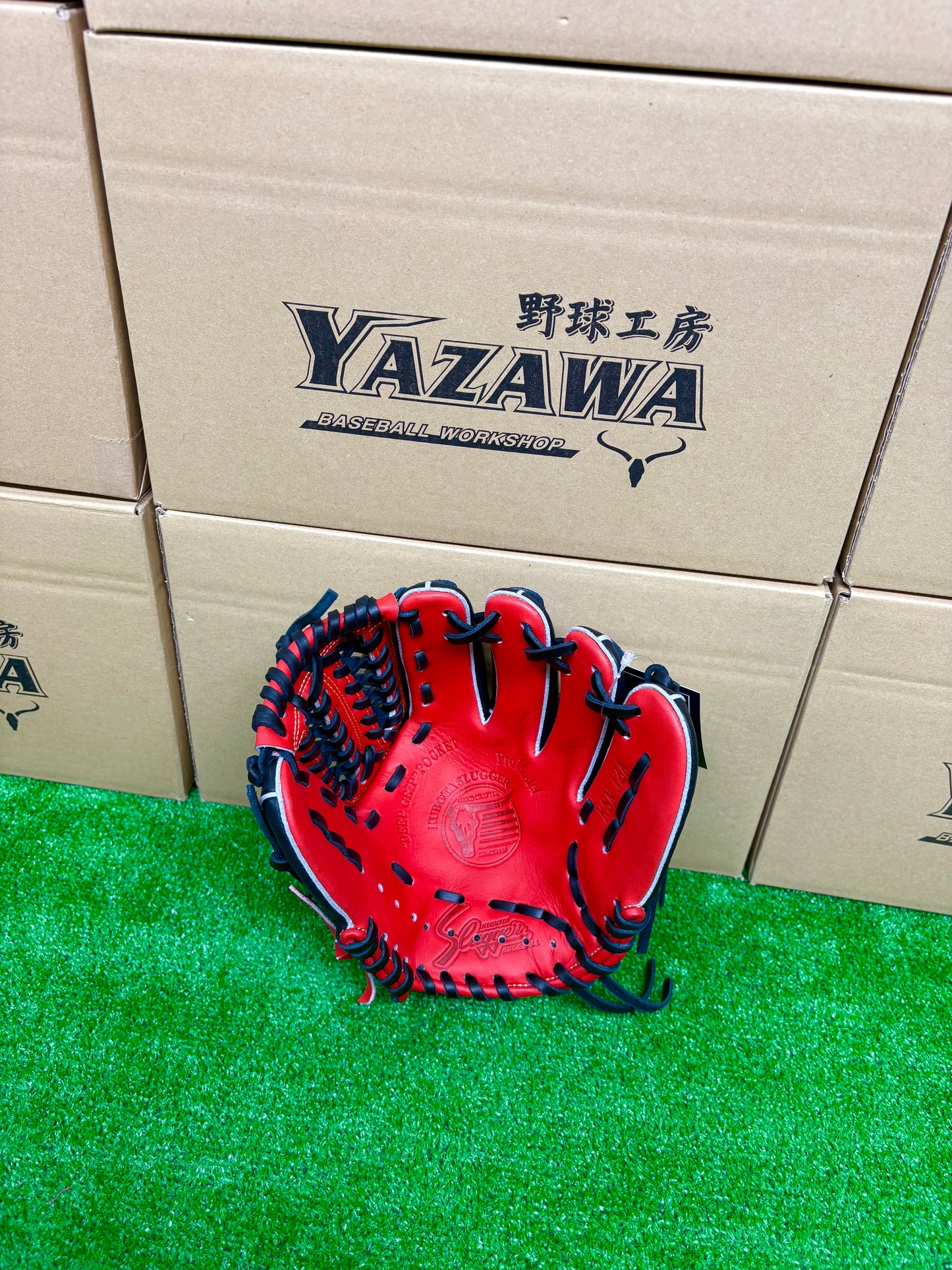 久保田スラッガー　限定少年軟式用グラブ　KSN-J6型 レッド×ブラック