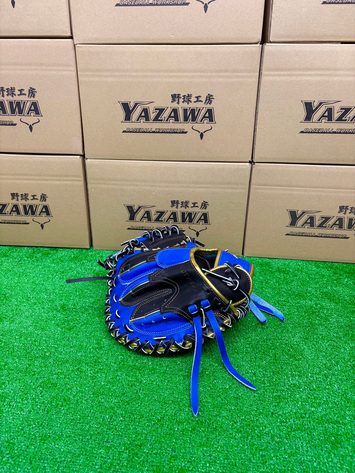 要～KANAME~　限定軟式キャッチャーミット　TYPE-C200R　ブラック×ブルー
